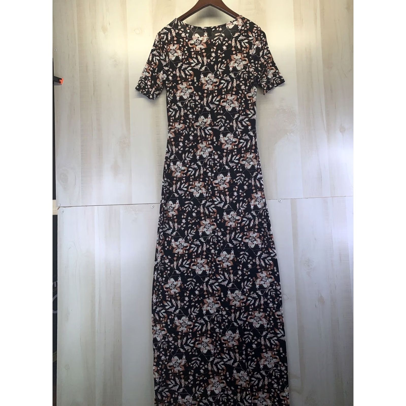 Express Express Womens Size M Short Sleeve Knot Front Maxi Floral Dress-6315 Size 32" / US 10 / IT 46 - 5 Thumbnail