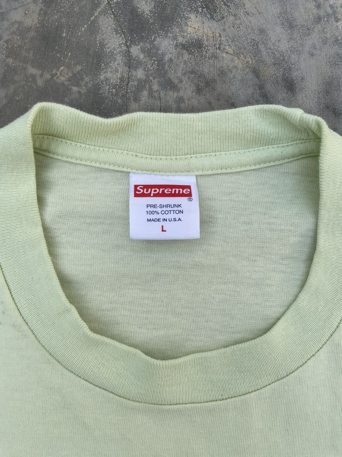 Designer × Supreme SS20 SUPREME Paint Logo Tee - Mint Green Size US L / EU 52-54 / 3 - 4 Thumbnail