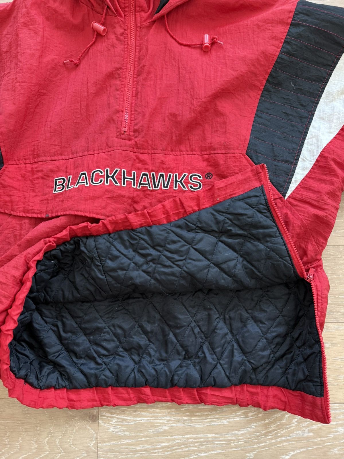 Starter Rare Vintage Chicago Blackhawks Starter Hoodie Jacket Size US L / EU 52-54 / 3 - 7 Thumbnail