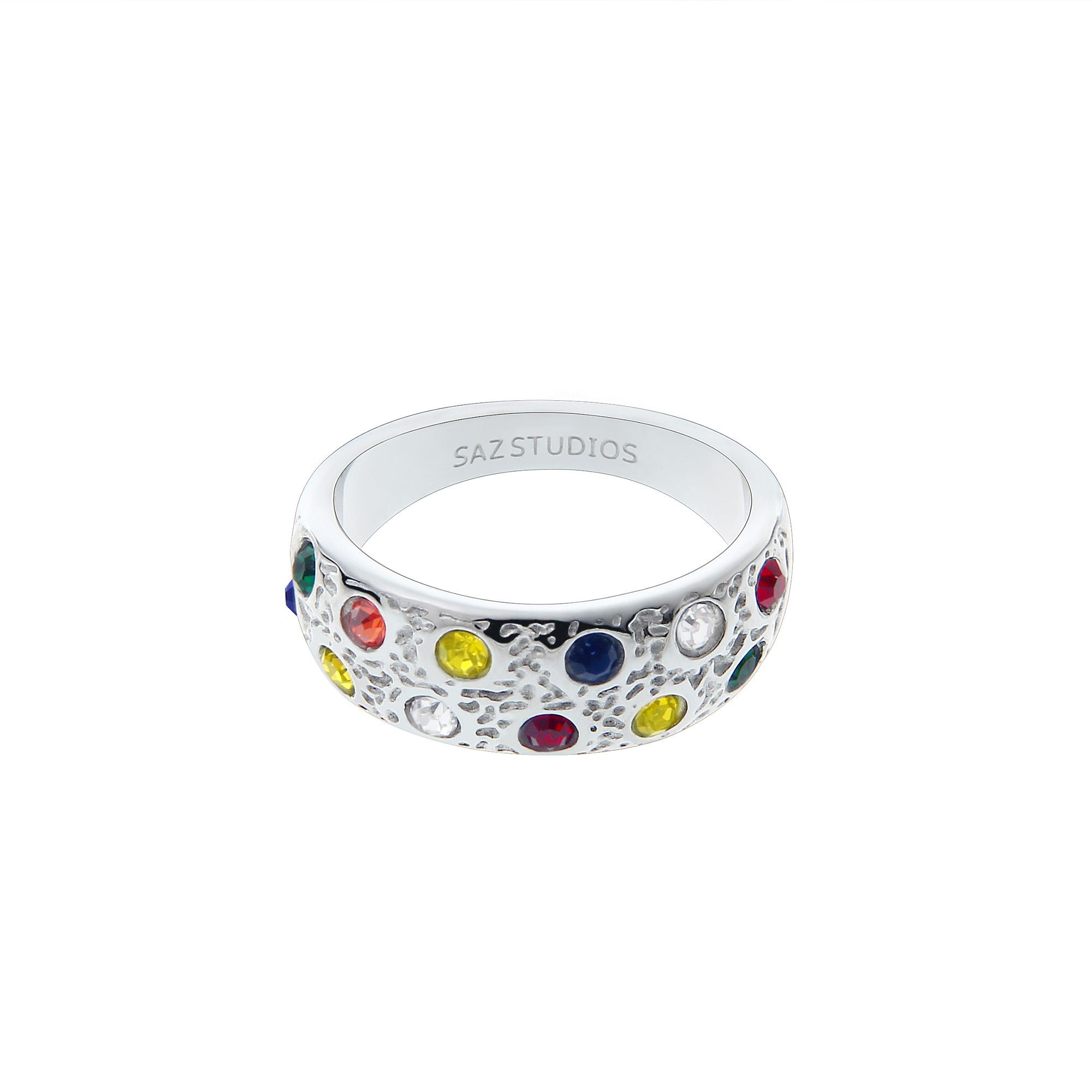 Jewelry Punk Jewelry Rings Open Size Chrome Ring (Size 7-13) Size ONE SIZE - 5 Thumbnail