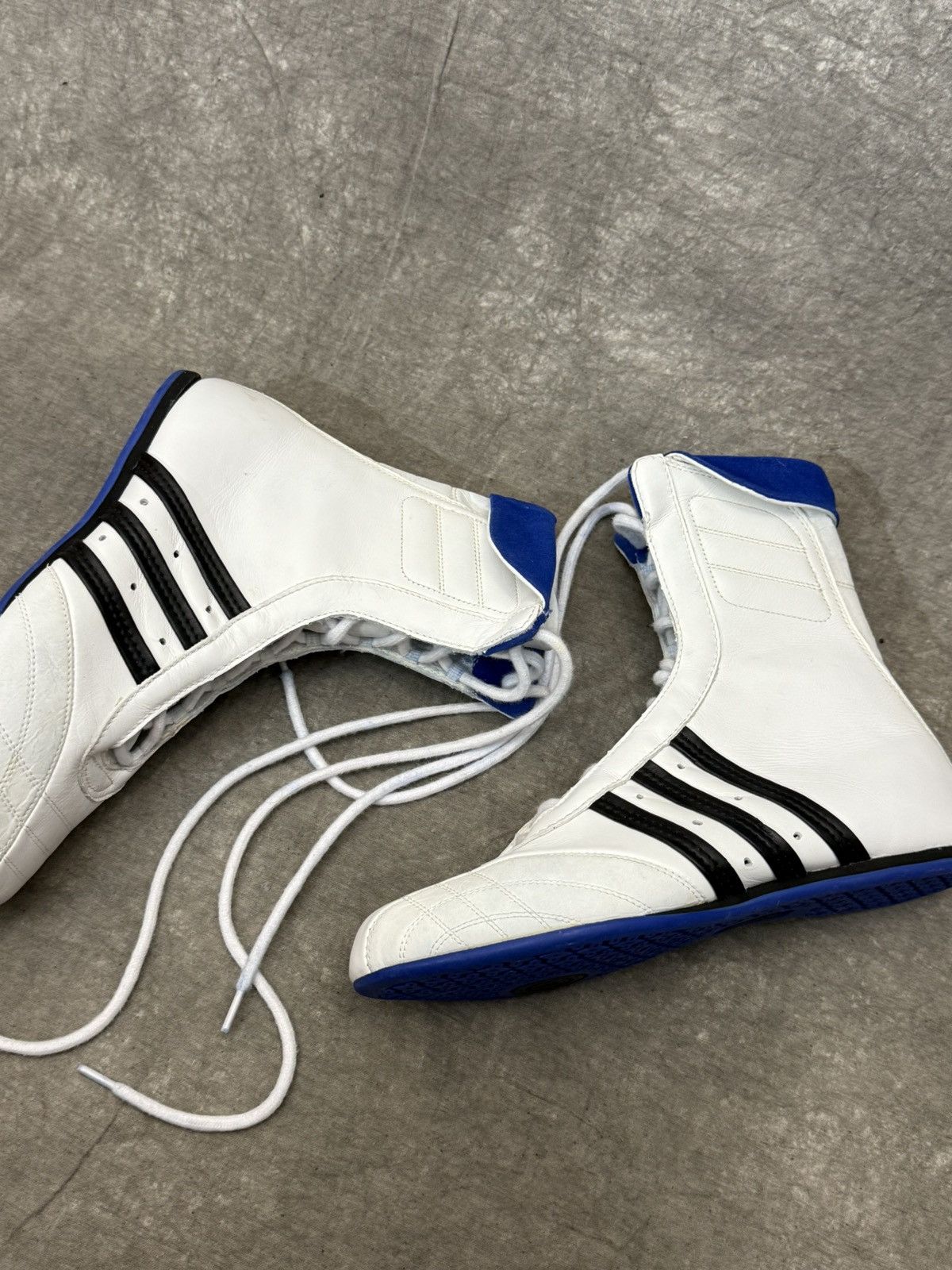 Adidas Adidas Prajna 2000s Vintage Leather Boxing Wrestling Boots Size US 7 / IT 37 - 3 Thumbnail