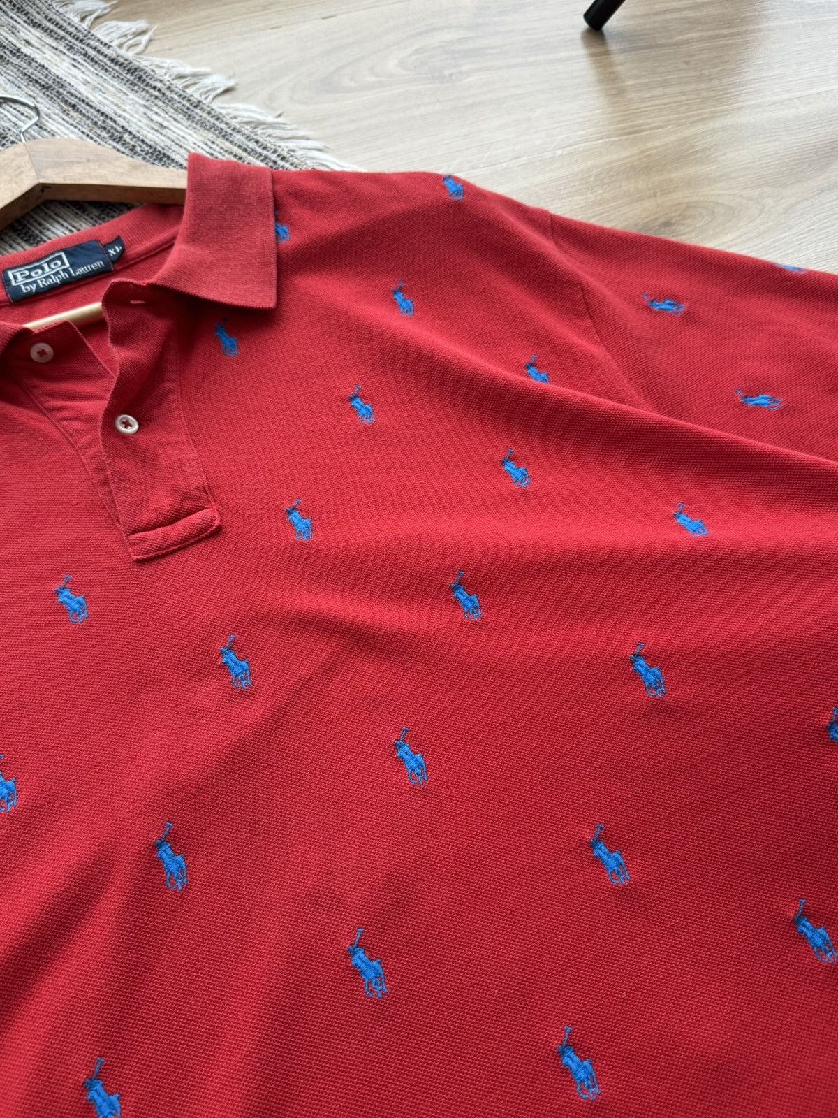 Polo Ralph Lauren POLO RALPH LAUREN MONOGRAM LOGO RED RELAXED POLO T-SHIRT Size US XL / EU 56 / 4 - 7 Thumbnail