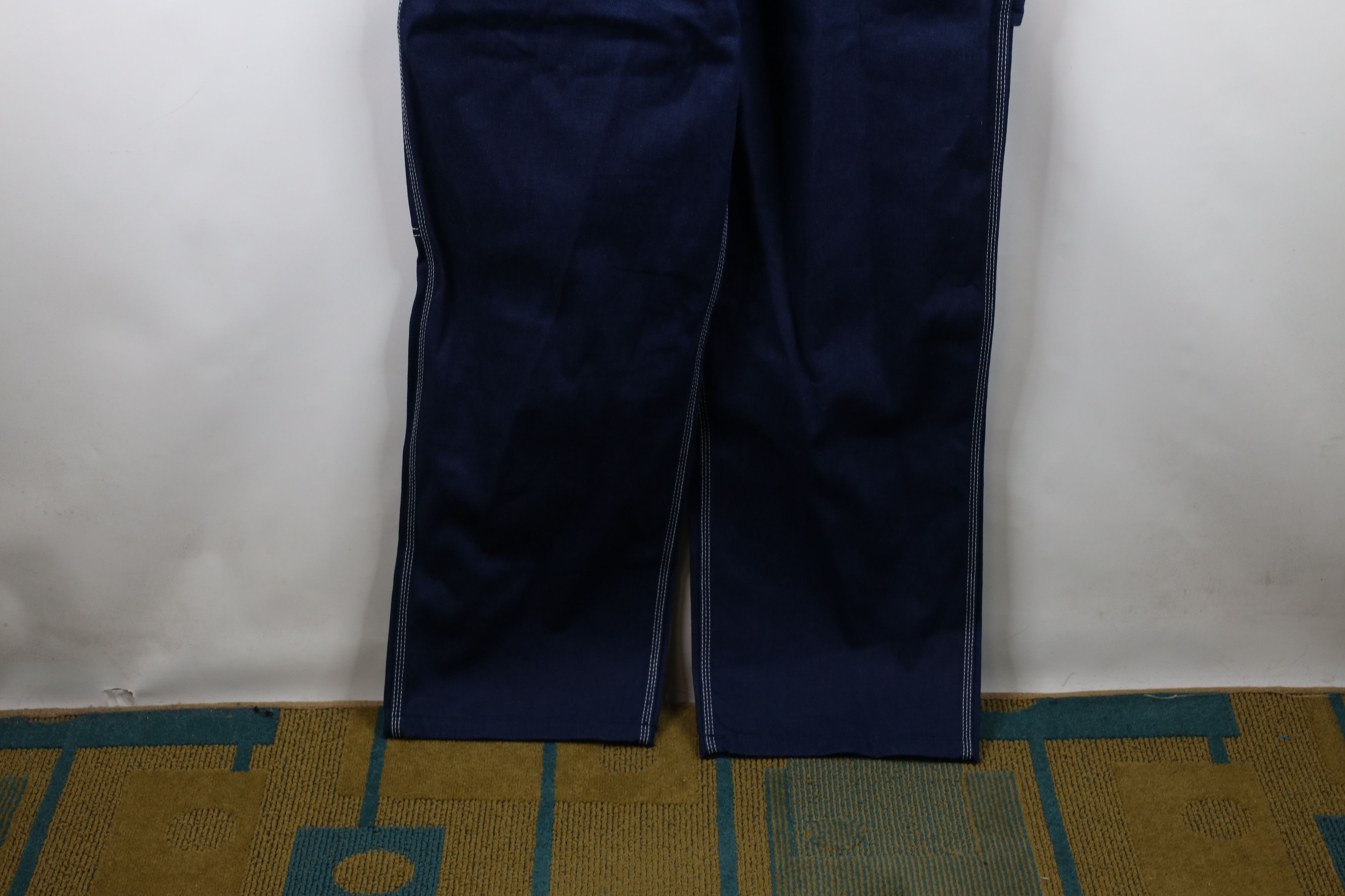 Vintage Vintage 90s Streetwear Faded Wide Leg Denim Jean Overalls Size US 40 / EU 56 - 5 Thumbnail