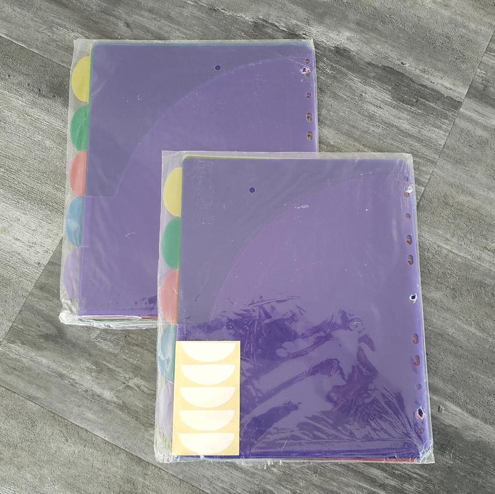 Target Basics Multicolored 5-Tab Index Divider w/Pocket Size ONE SIZE - 2 Thumbnail