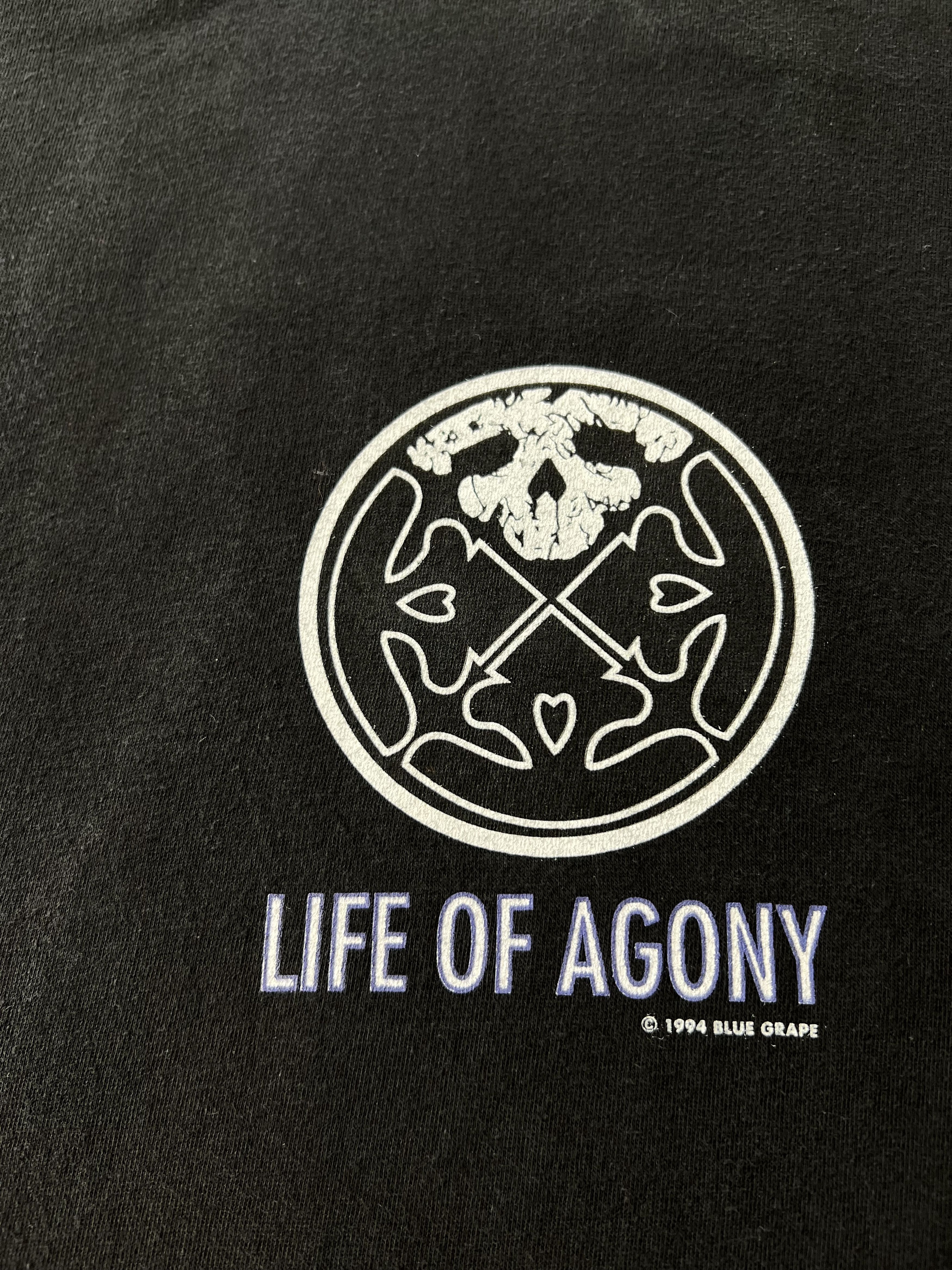 Band Tees Vintage 1994 Life of Agony Respect Brooklyn Metal Band Long Size US L / EU 52-54 / 3 - 6 Thumbnail