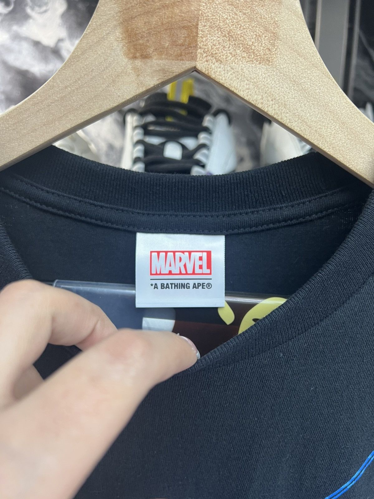 Bape Bape x Marvel Comic Black Widow Tee Size US XL / EU 56 / 4 - 7 Thumbnail