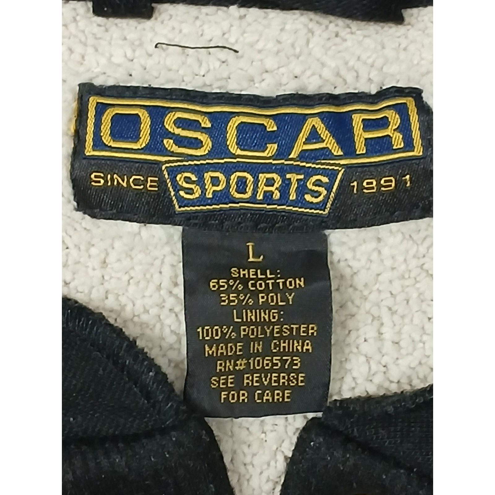 Other Oscar Sports (Large) Black Vintage Insulated Sweatshirt Size US L / EU 52-54 / 3 - 5 Thumbnail