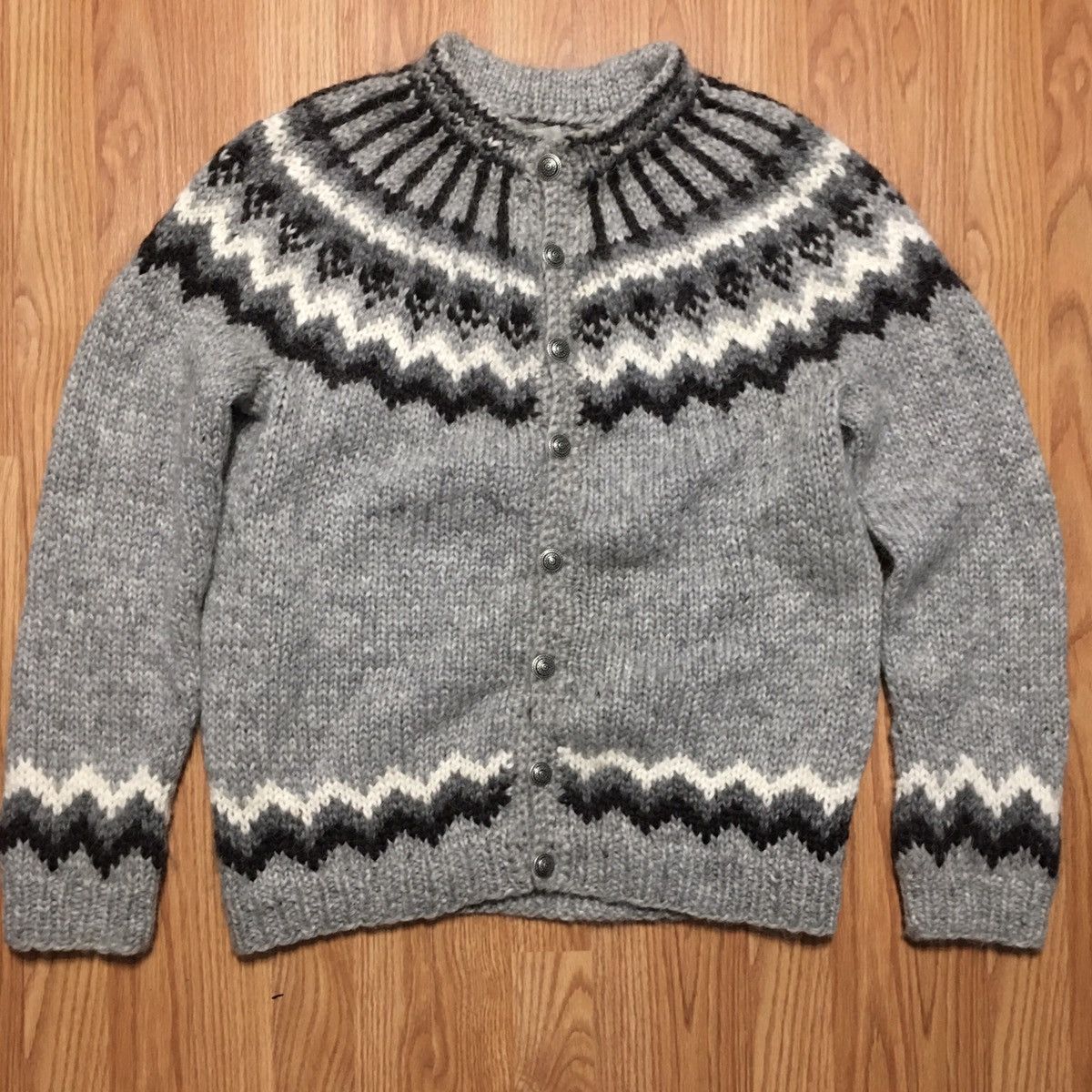 Dale Of Norway × Handmade The Handkniting Association of Iceland Sweater Cardigan Size L / US 10 / IT 46 - 5 Thumbnail