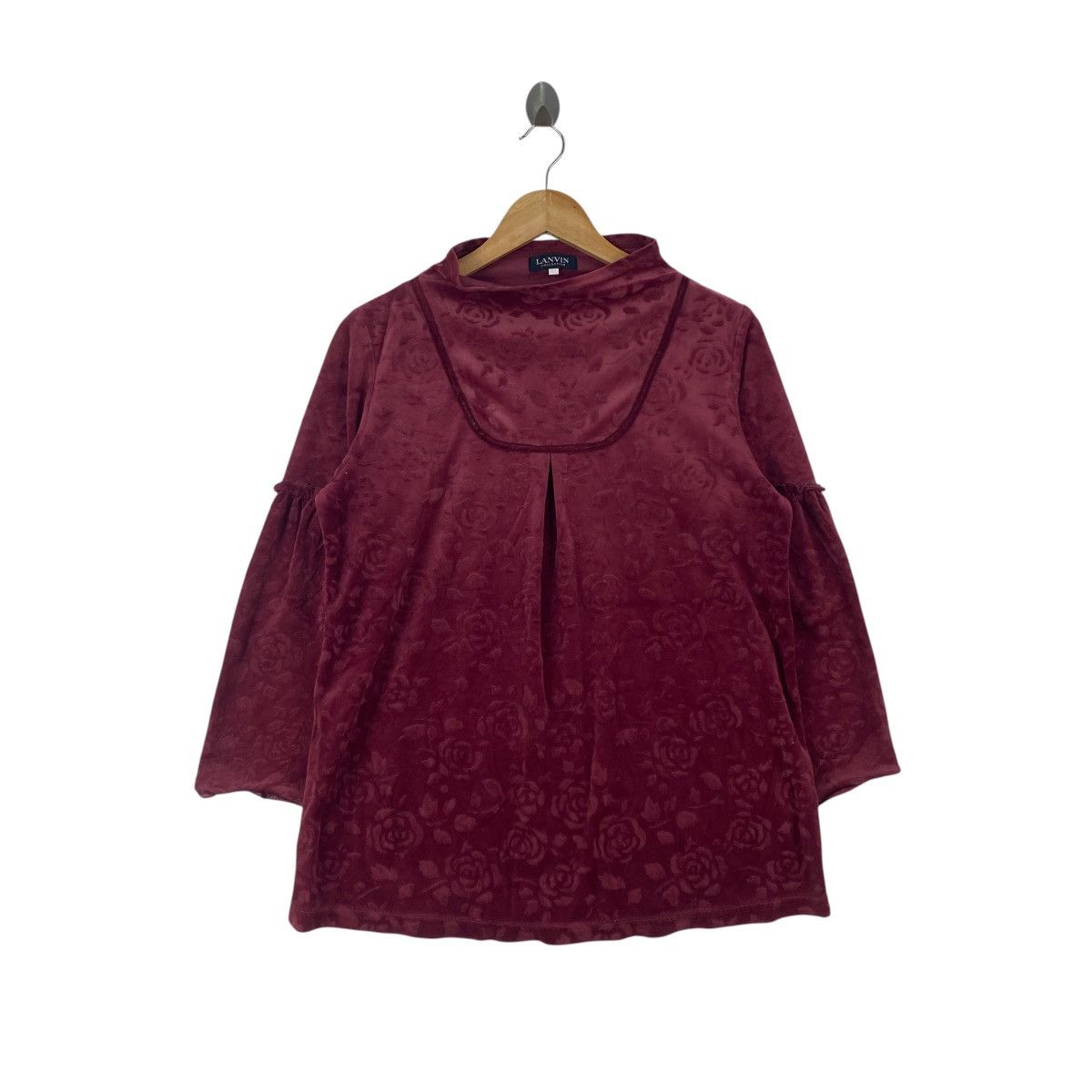 Lanvin Vintage LANVIN COLLECTION Velour Floral Embossed Long Size M / US 6-8 / IT 42-44 - 1 Thumbnail