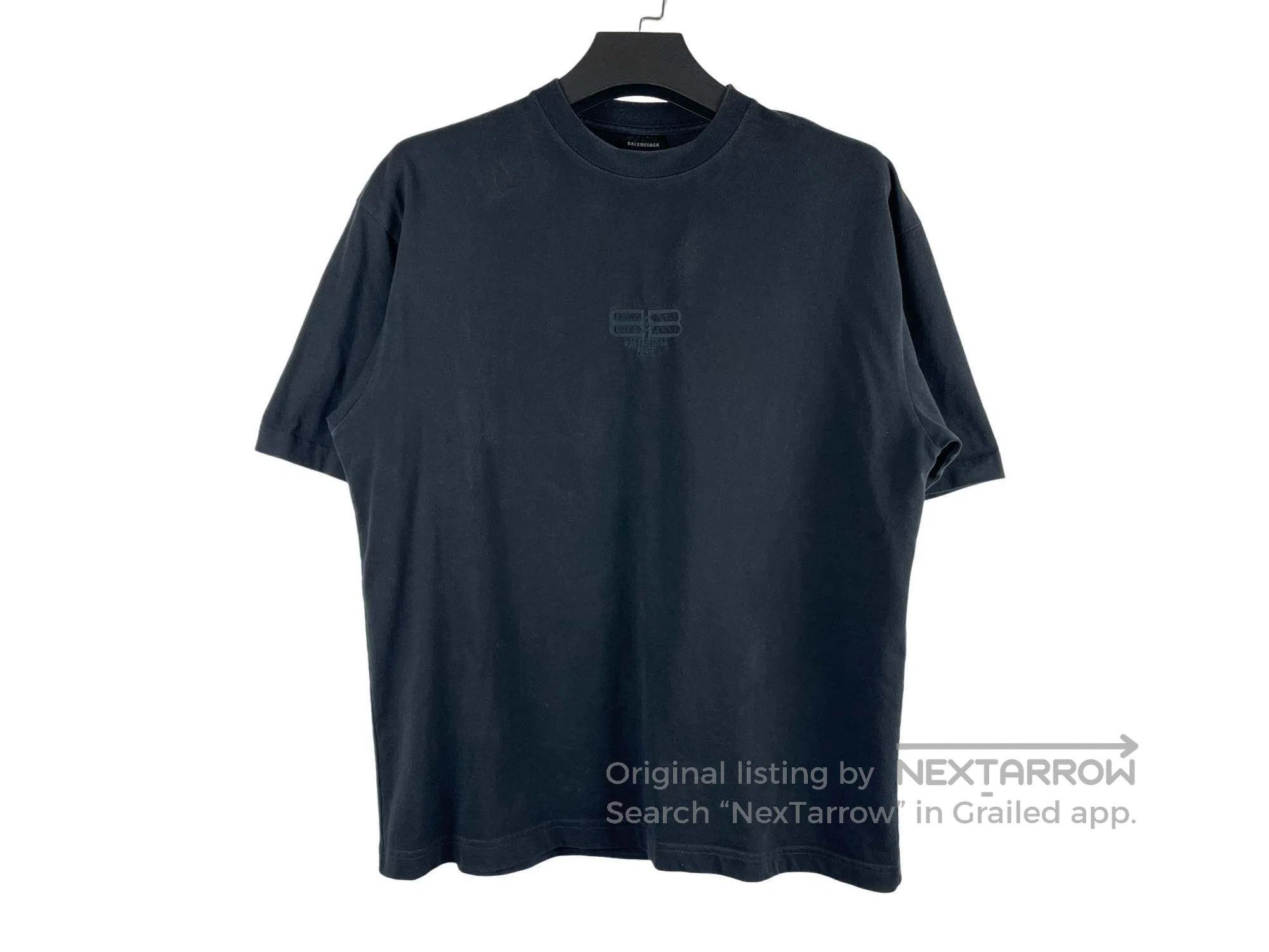 Balenciaga Balenciaga Embroidered BB Short Sleeve Size US S / EU 44-46 / 1 - 1 Thumbnail