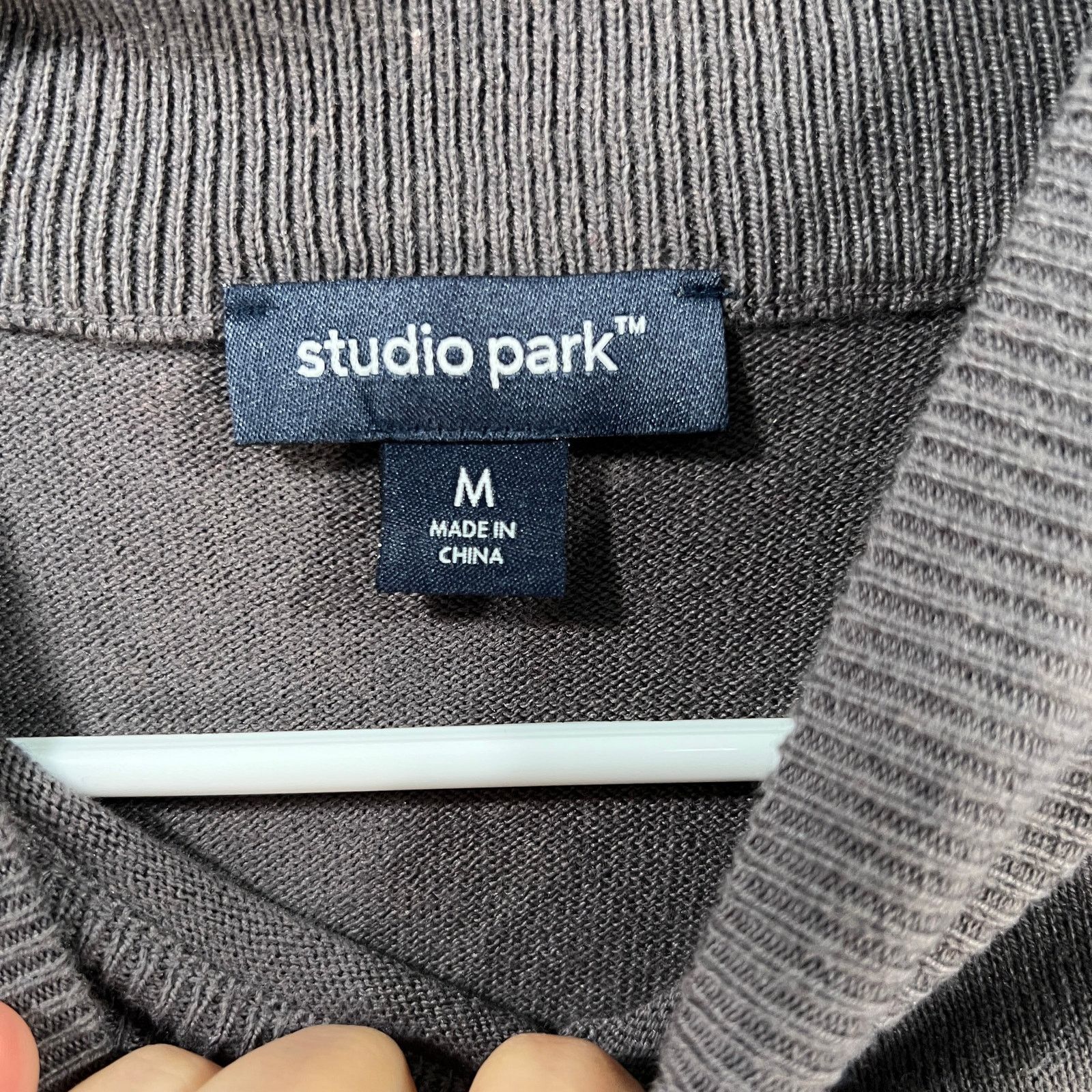 Other Studio Park x Jayne Brown Crossover Tunic Sweater Charcoal Size M / US 6-8 / IT 42-44 - 3 Thumbnail