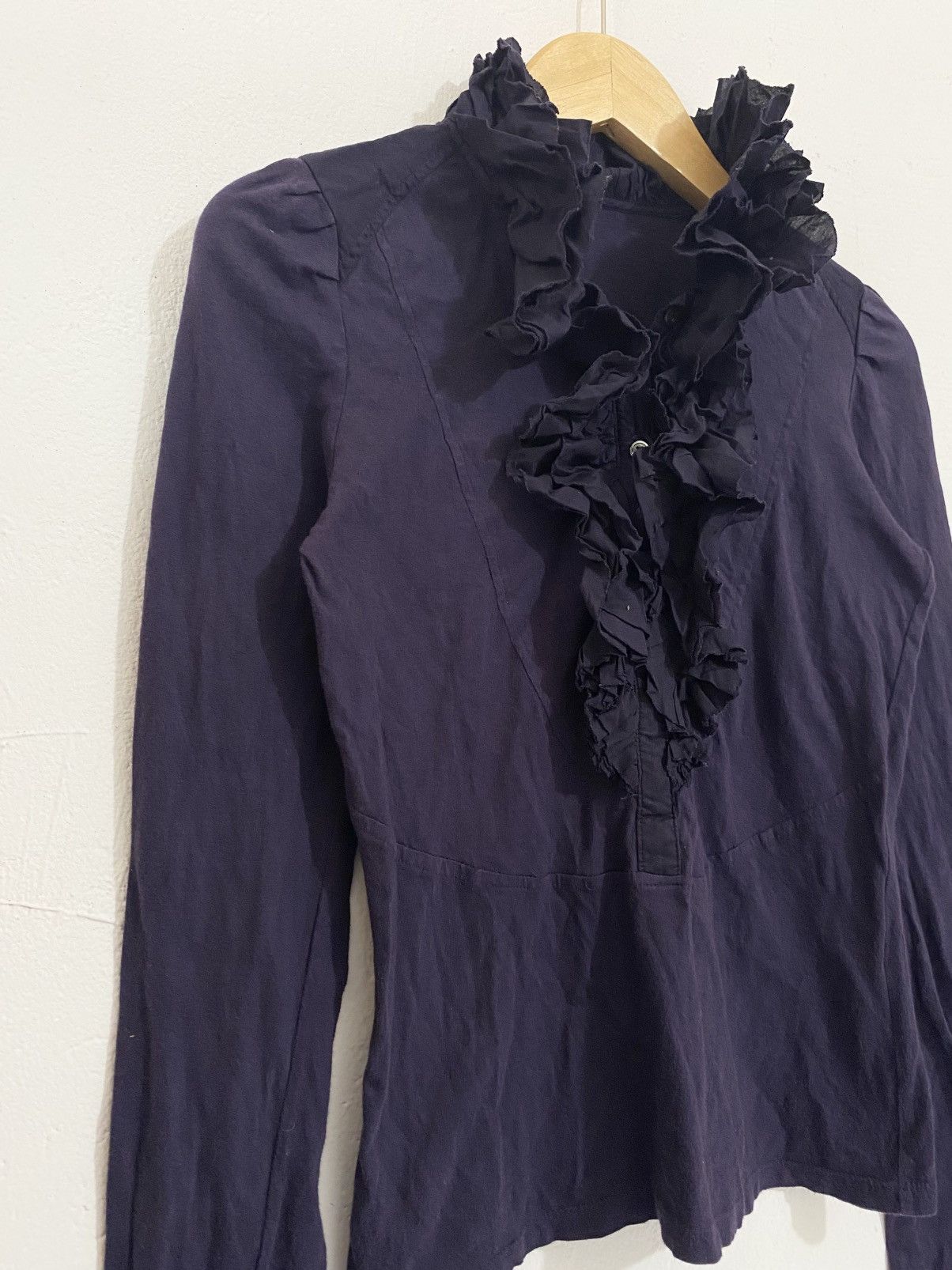 Yohji Yamamoto Ruffle Blouse ATSURO TAYAMA By Yohji Yamamoto Size S / US 4 / IT 40 - 4 Thumbnail