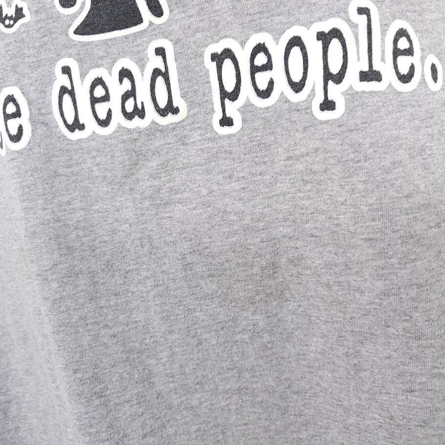 Vintage Vintage I See Dead People T Shirt Mens Size XL Gray Y2K Glow Size US XL / EU 56 / 4 - 4 Thumbnail