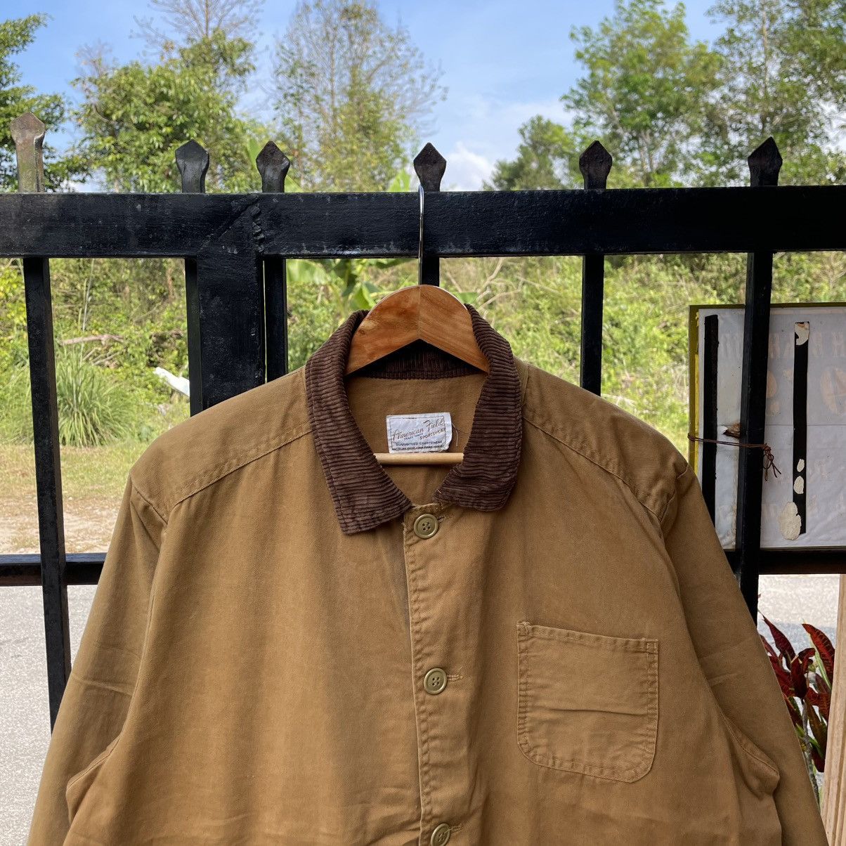American Apparel 🔥Vintage 70s American Sportswear Duck Canvas Hunting Jacket Size US L / EU 52-54 / 3 - 5 Thumbnail
