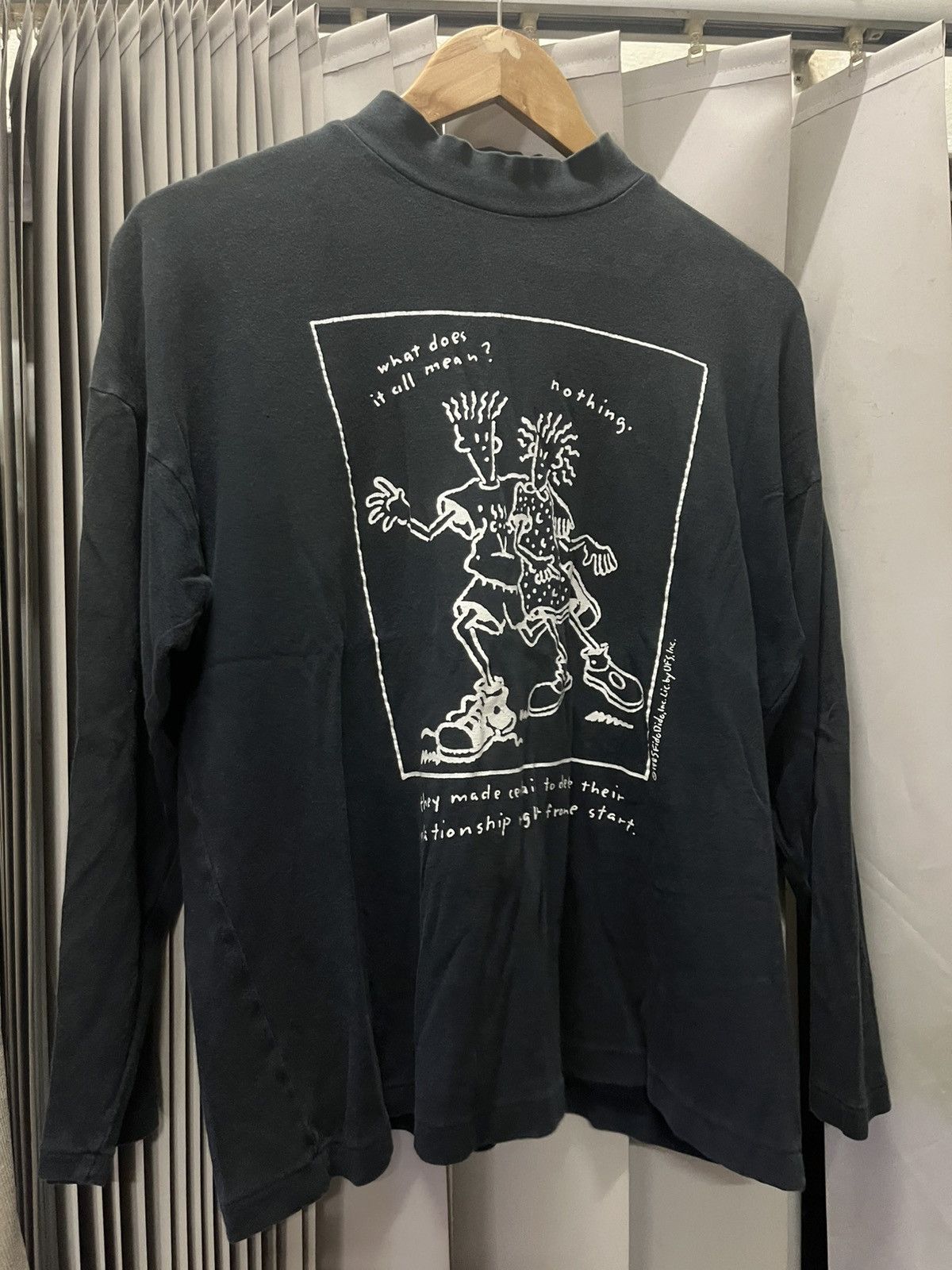 Vintage Vintage 1985 Fido Dido Long Sleeve Turtleneck Shirt Size US L / EU 52-54 / 3 - 3 Thumbnail