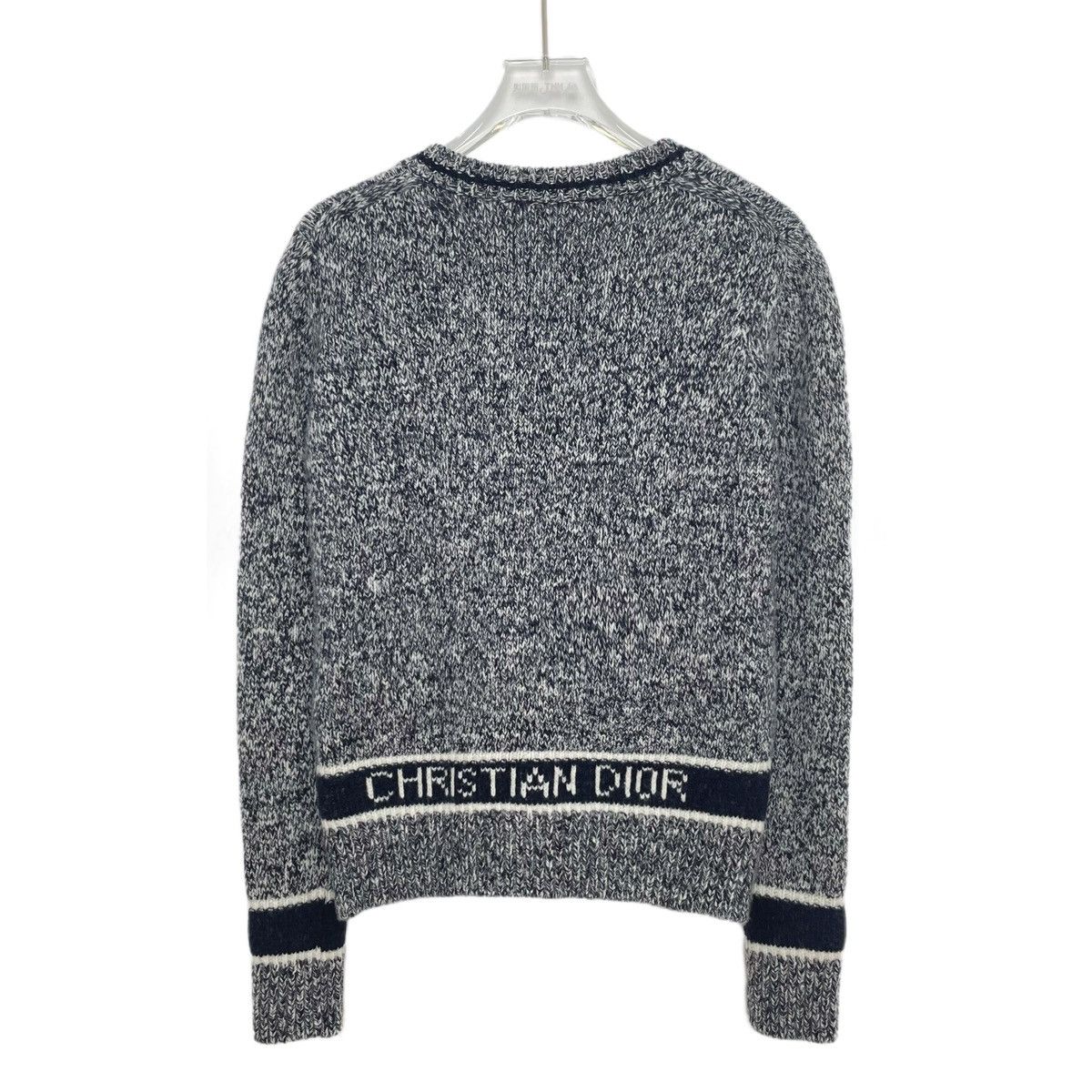 Dior DIOR Wool V-neck Pullover Sweater K26WX Size XXS / US 00 / IT 34 - 2 Thumbnail