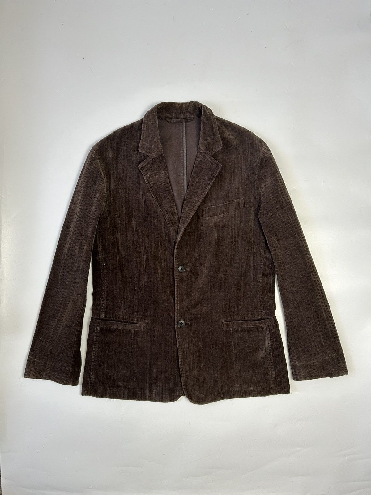 Designer × Japanese Brand × Lacoste LACOSTE CORDUROY SINGLE BREAST BLAZER Size 36R - 1 Thumbnail