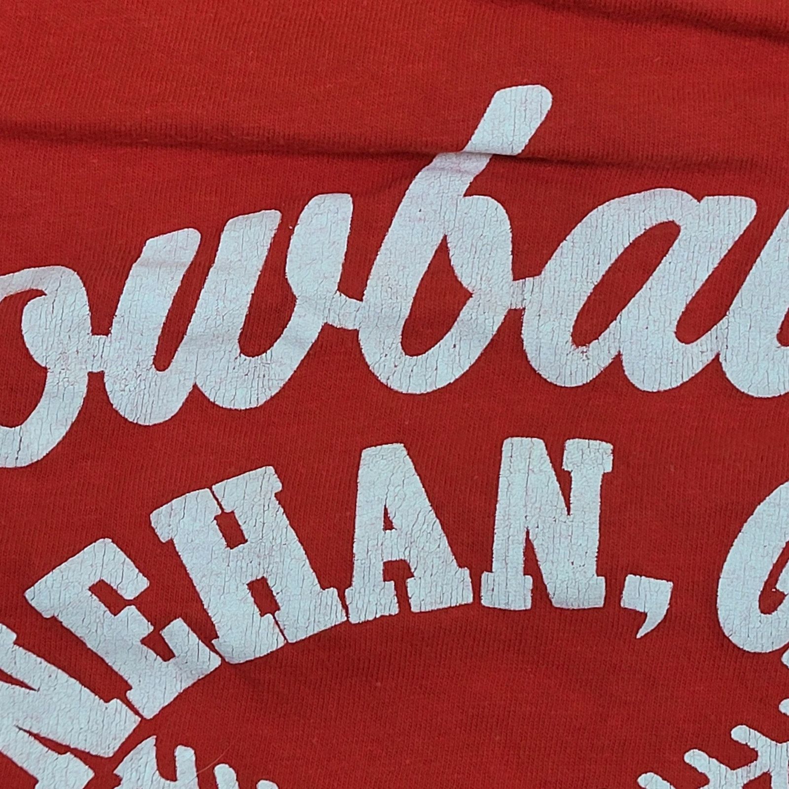 Hanes Vintage 80s Lowballers Baseball Shirt Large 21x27 USA Size US L / EU 52-54 / 3 - 3 Thumbnail