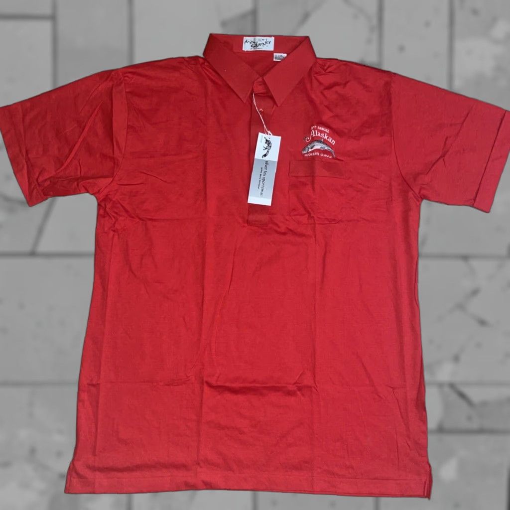Vintage VINTAGE Polo Sportsman Men’s Short Sleeve Red Polo Shirt 2XL Silver Fox NWT Size US XXL / EU 58 / 5 - 1 Thumbnail