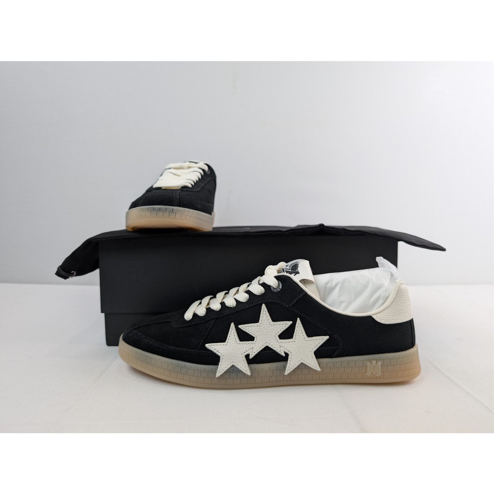 Amiri o1rshd1 Suede Pacific Sneakers in Black Size US 11 / EU 44 - 19 Thumbnail