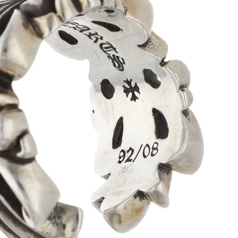 Chrome Hearts Chrome Hearts Double Floral Cross Silver Ring Size ONE SIZE - 4 Thumbnail