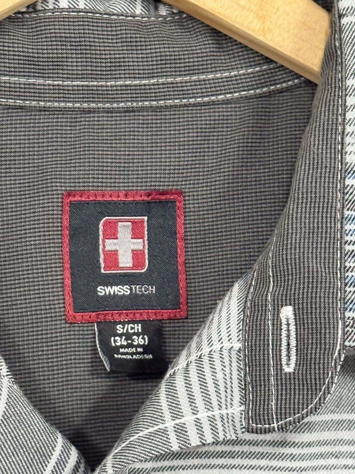 Vintage Vintage Swisstech Swiss Hombre Aztec Work Long Sleeve Shirt Size US S / EU 44-46 / 1 - 4 Thumbnail