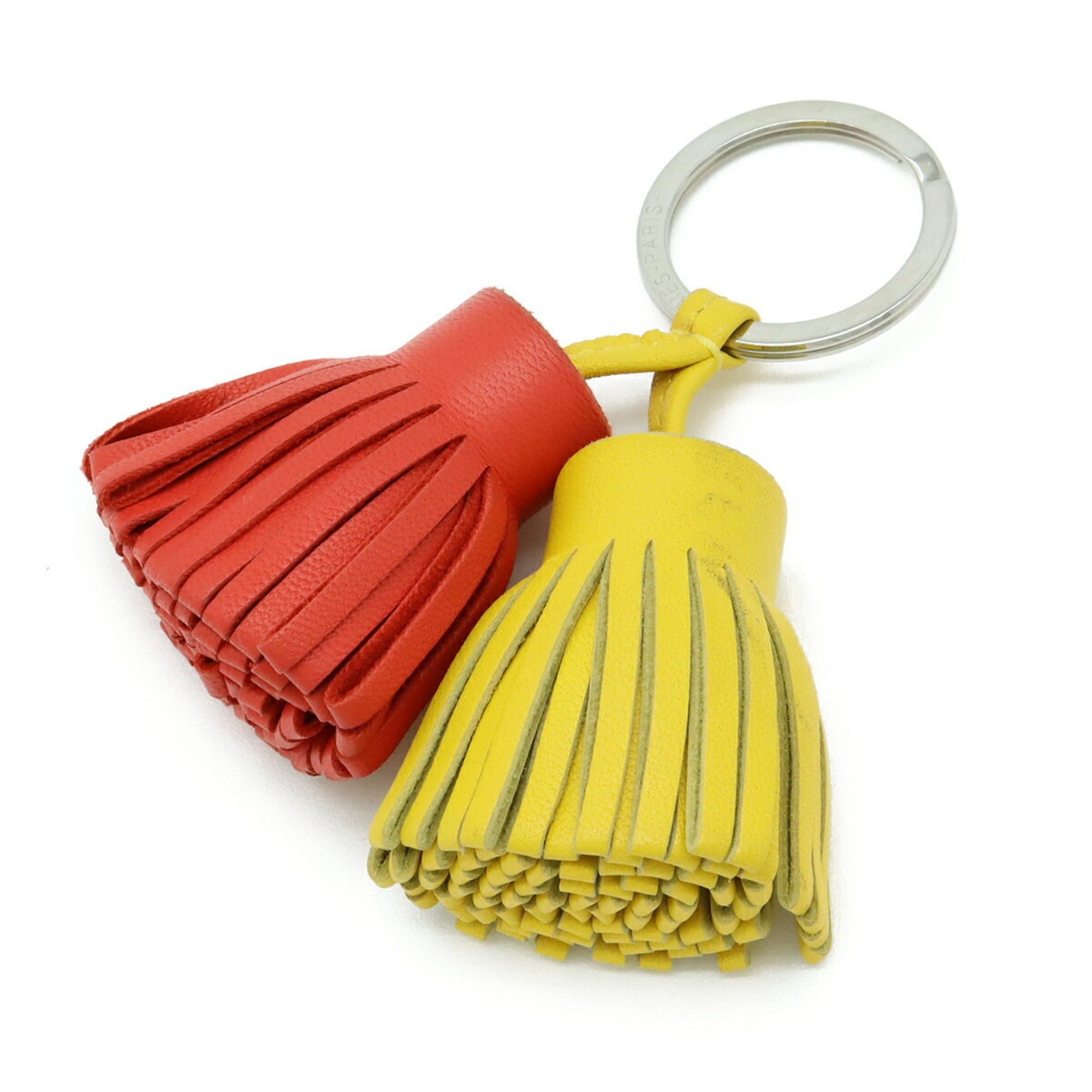 Hermes HERMES Carmen Unodos Key Ring Keychain Tassel Charm Agnumilo Orange Red Yellow Size ONE SIZE - 1 Thumbnail