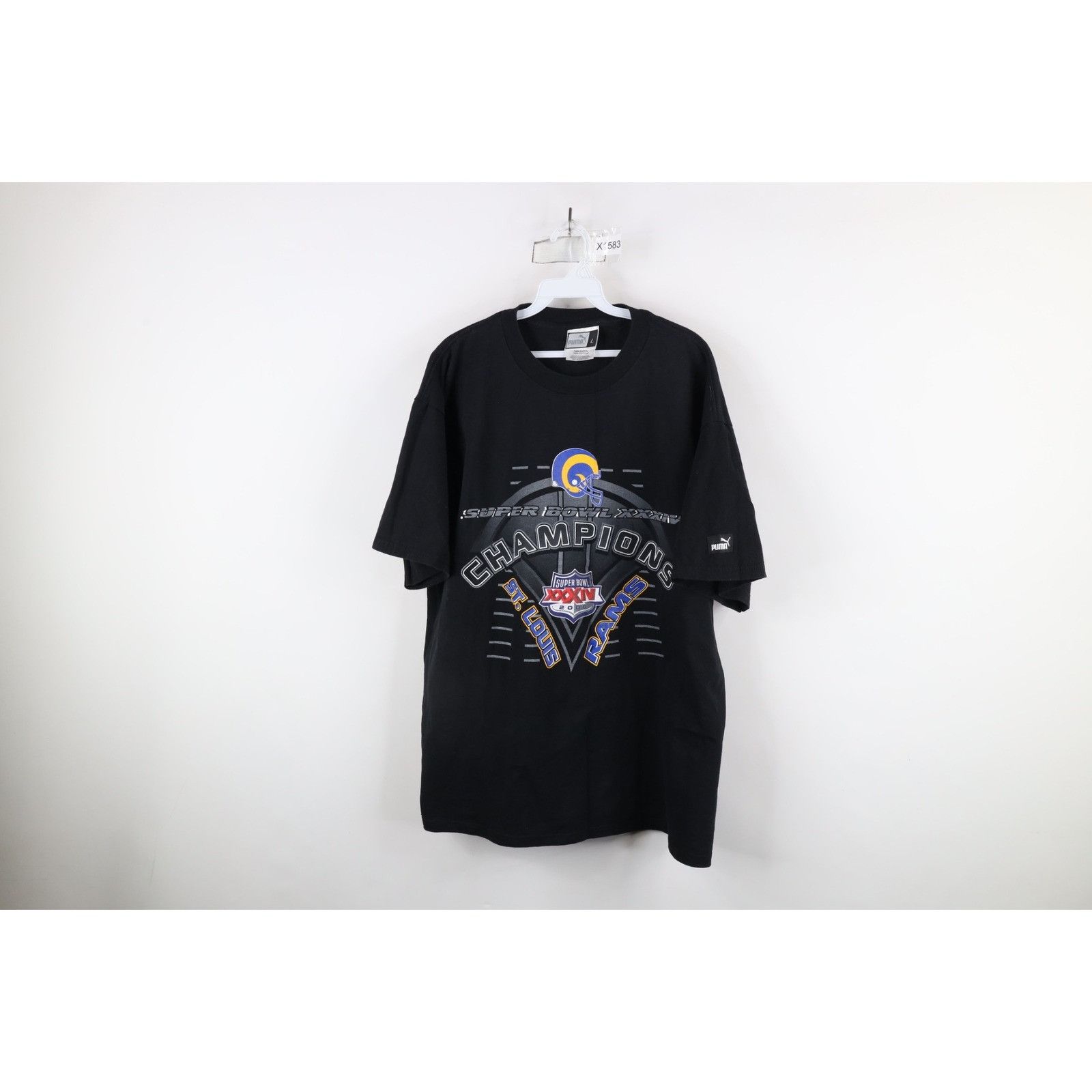 Puma Vintage Puma Super Bowl Champs St Louis Rams T-Shirt Size US L / EU 52-54 / 3 - 1 Thumbnail