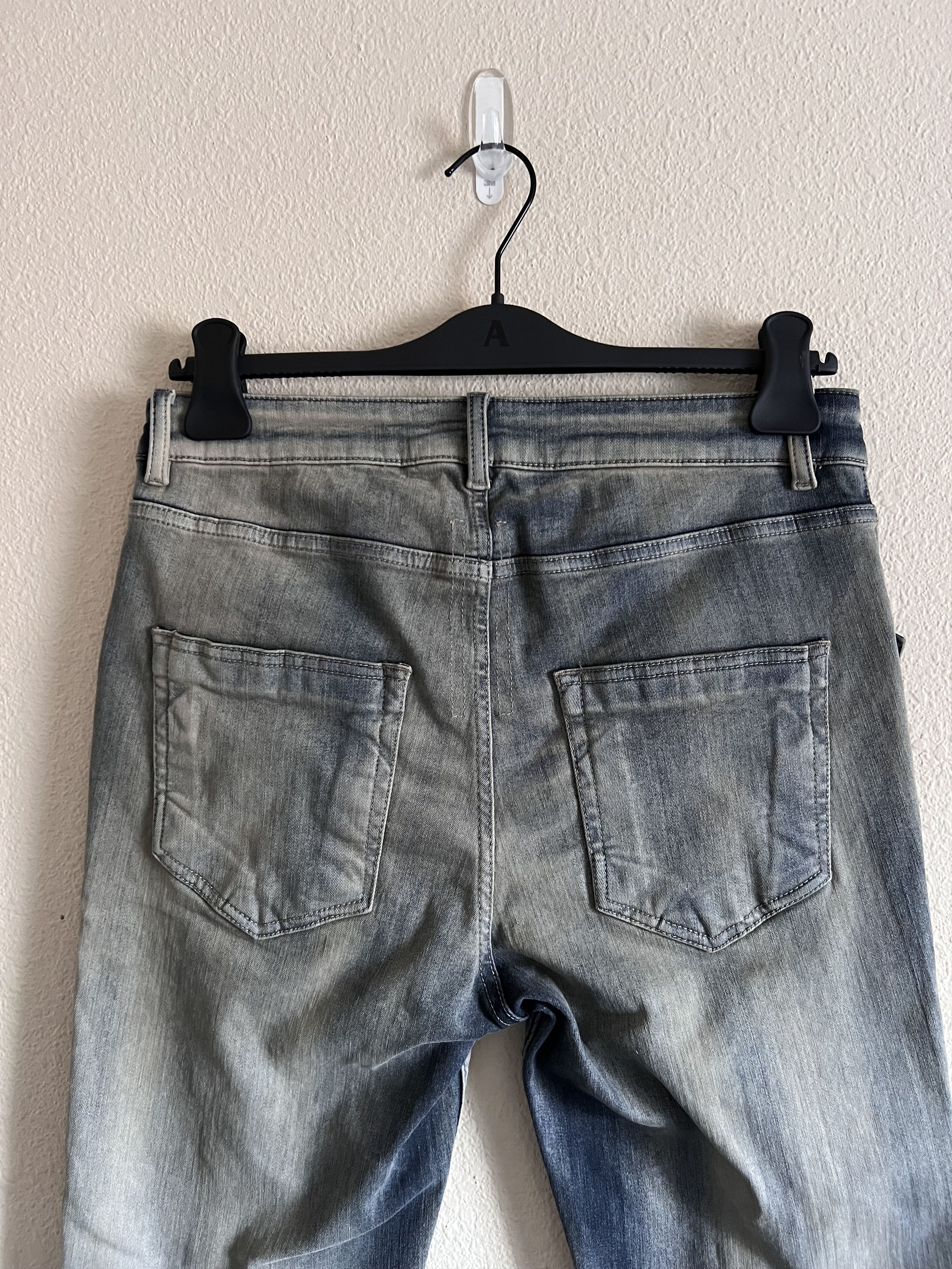 Rick Owens Rick Owens Tyrone Cut Jeans in Pearl Acid Degrade Size US 33 - 6 Thumbnail