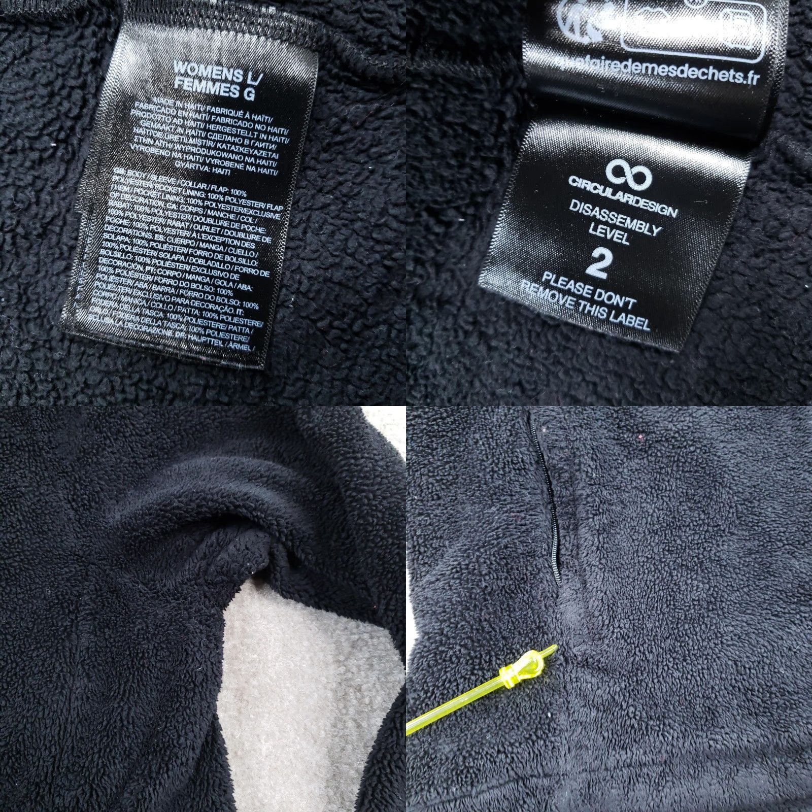 The North Face The North Face Jacket Womens Large Black Fleece Full Zip Outdoor Warm Soft Size L / US 10 / IT 46 - 8 Thumbnail