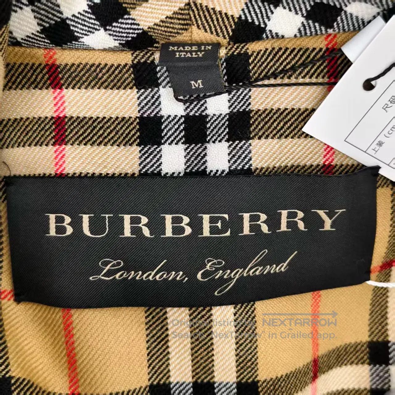 Burberry Burberry Wool Plaid Wrap Waist Lapel Duster Coat| Size US M / EU 48-50 / 2 - 2 Thumbnail