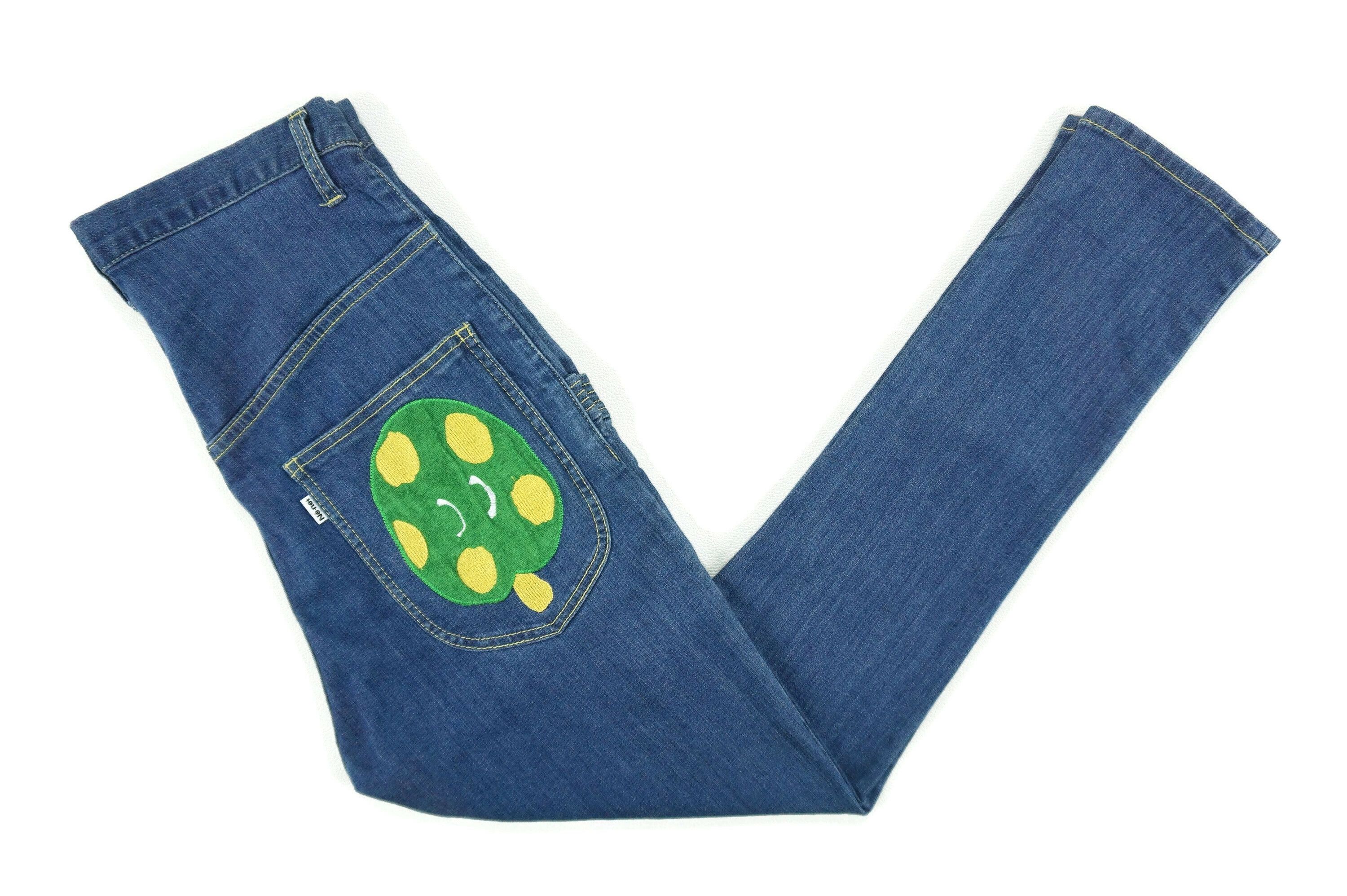 Issey Miyake Ne-net Jeans fit W29xL27 Cropped High-Waisted Mushroom Head Size 26" / US 2 / IT 38 - 3 Thumbnail