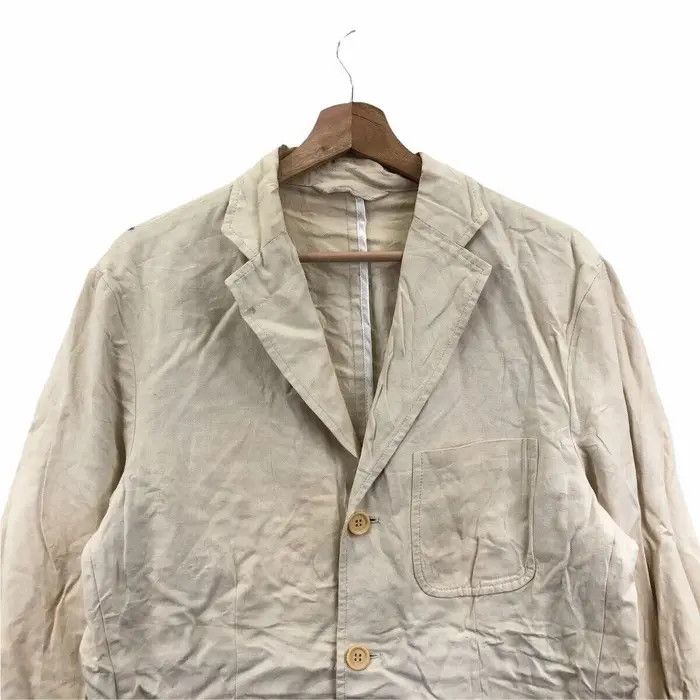 Henry Cotton's Vintage HENRY COTTONS UK Boro Distress Design Blazer Coat Size US L / EU 52-54 / 3 - 2 Thumbnail