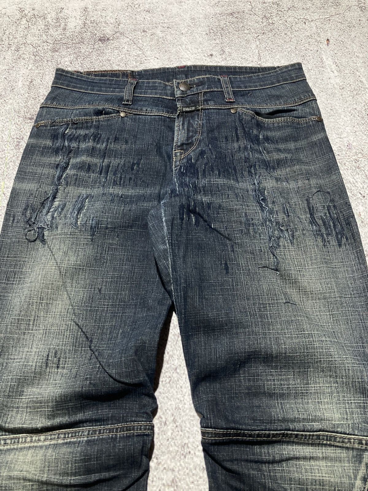 Marithe + Francois Girbaud 2000s Marithe + Francois Girbaud Distressed Bootcut Jeans Size US 28 / EU 44 - 4 Thumbnail