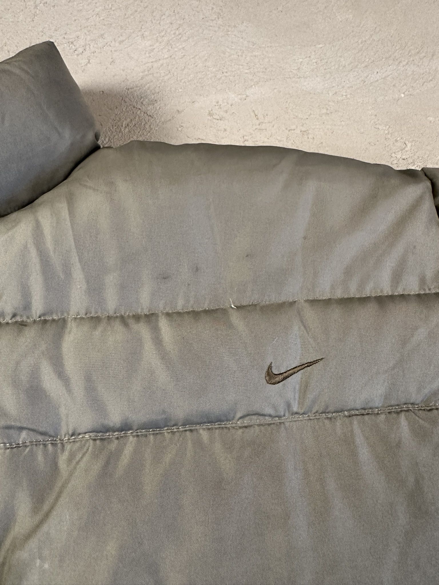Nike 00s Khaki Nike Down Puffer Boxy Vintage Jacket Size US XL / EU 56 / 4 - 10 Thumbnail