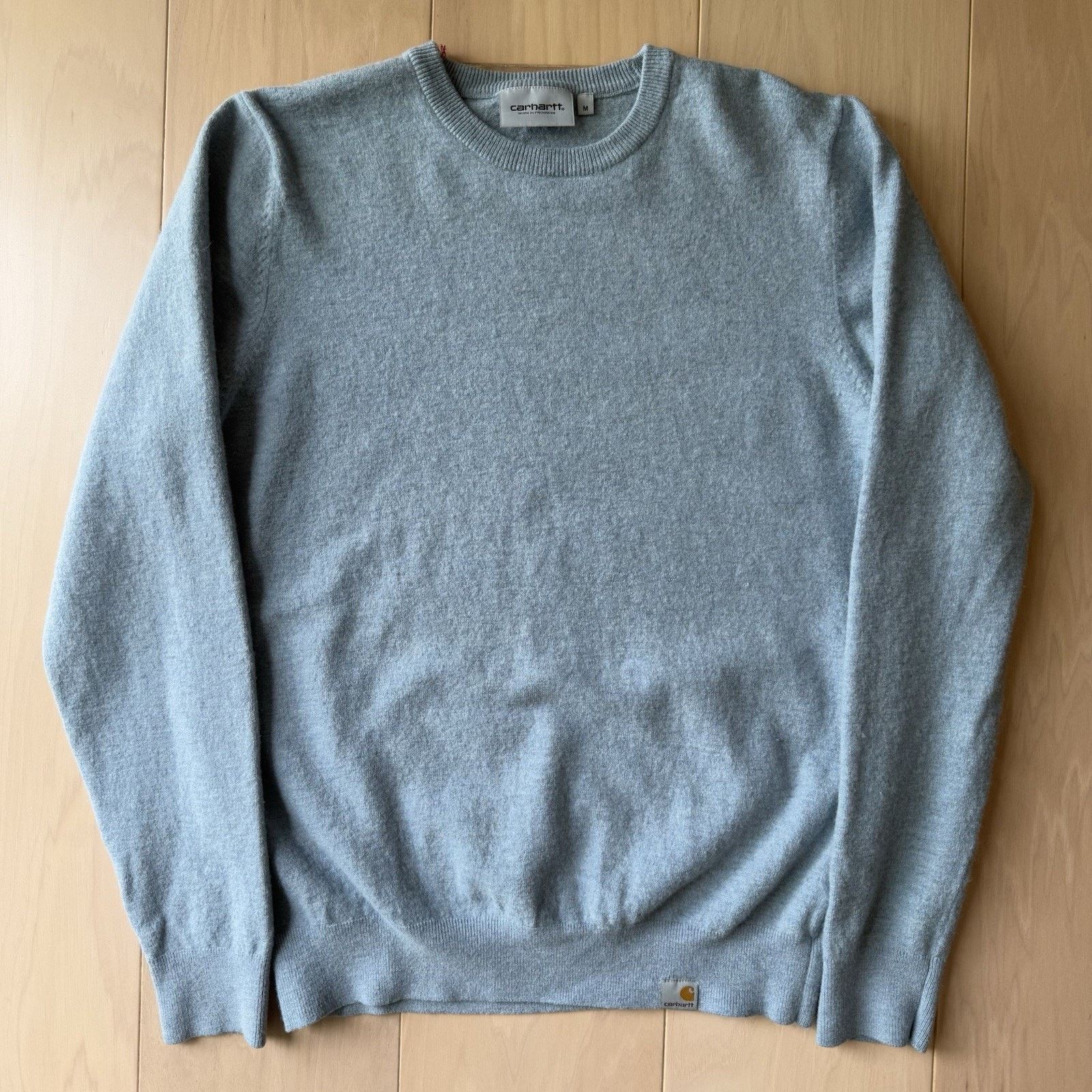 Carhartt Wip Carhartt WIP Playoff Sweater Medium Blue Wool Pullover Size US M / EU 48-50 / 2 - 2 Thumbnail