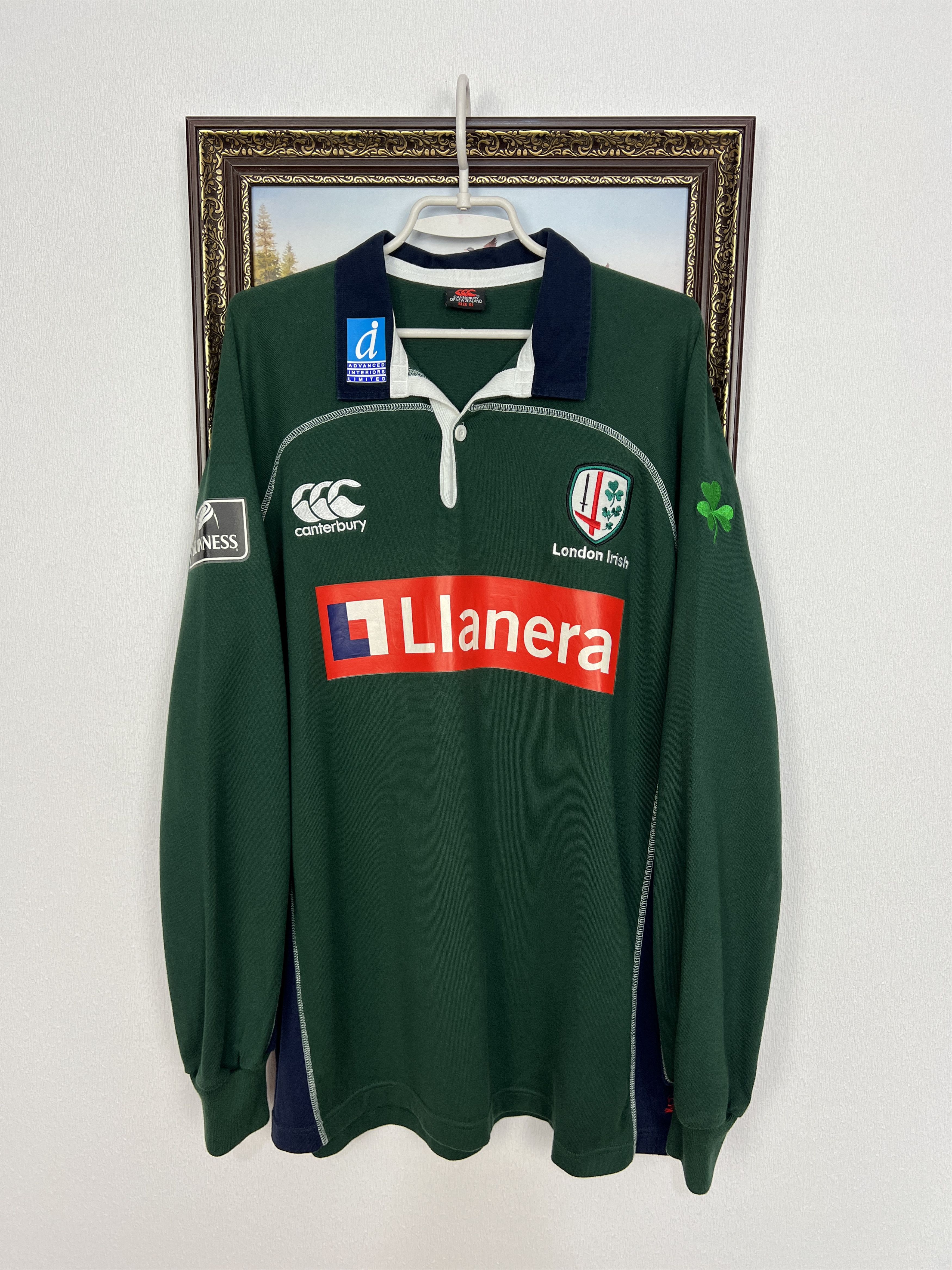 Vintage Canterbury London Irish Rugby Union LOng Sleeve Jersey Shirt Size US XL / EU 56 / 4 - 1 Thumbnail