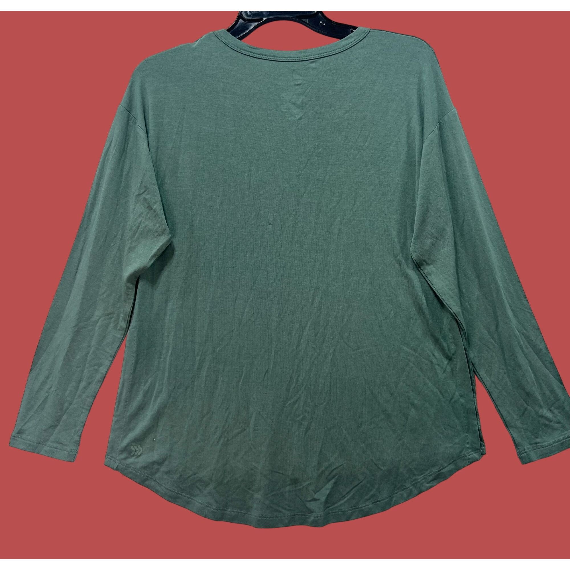 Other All In Motion - Women's Side Slit Long Sleeve Top - Green - Size XS / US 0-2 / IT 36-38 - 4 Thumbnail