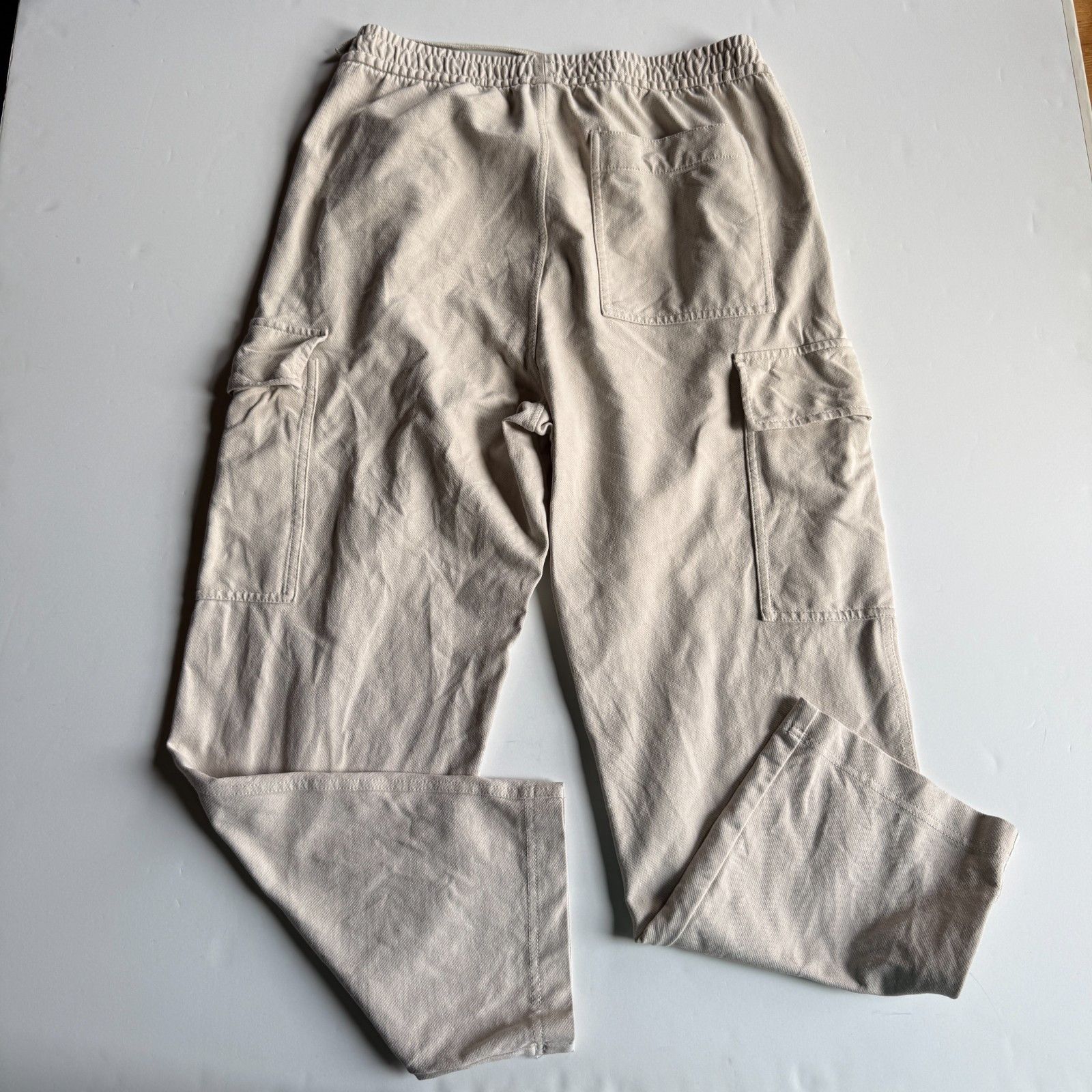 Uniqlo UNIQLO Cream Relaxed Utility Cargo Pants - Men's Medium Size US 32 / EU 48 - 4 Thumbnail