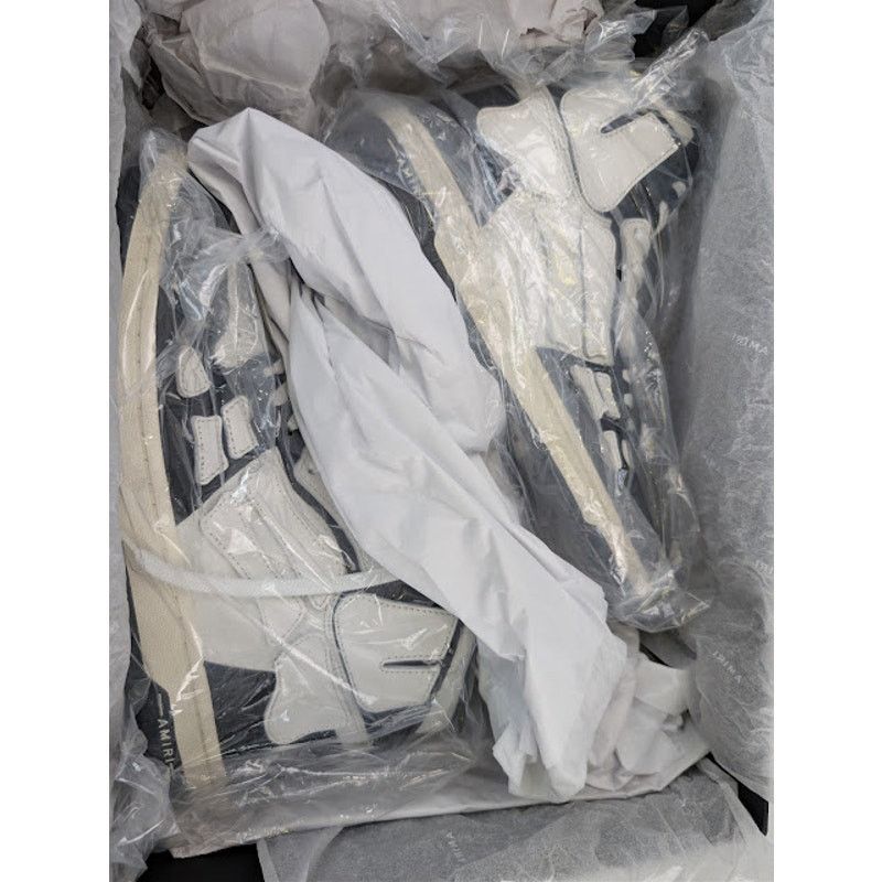 Amiri o1rshd1 Skel Hi Top Sneaker in Black / White Size US 11 / EU 44 - 20 Thumbnail