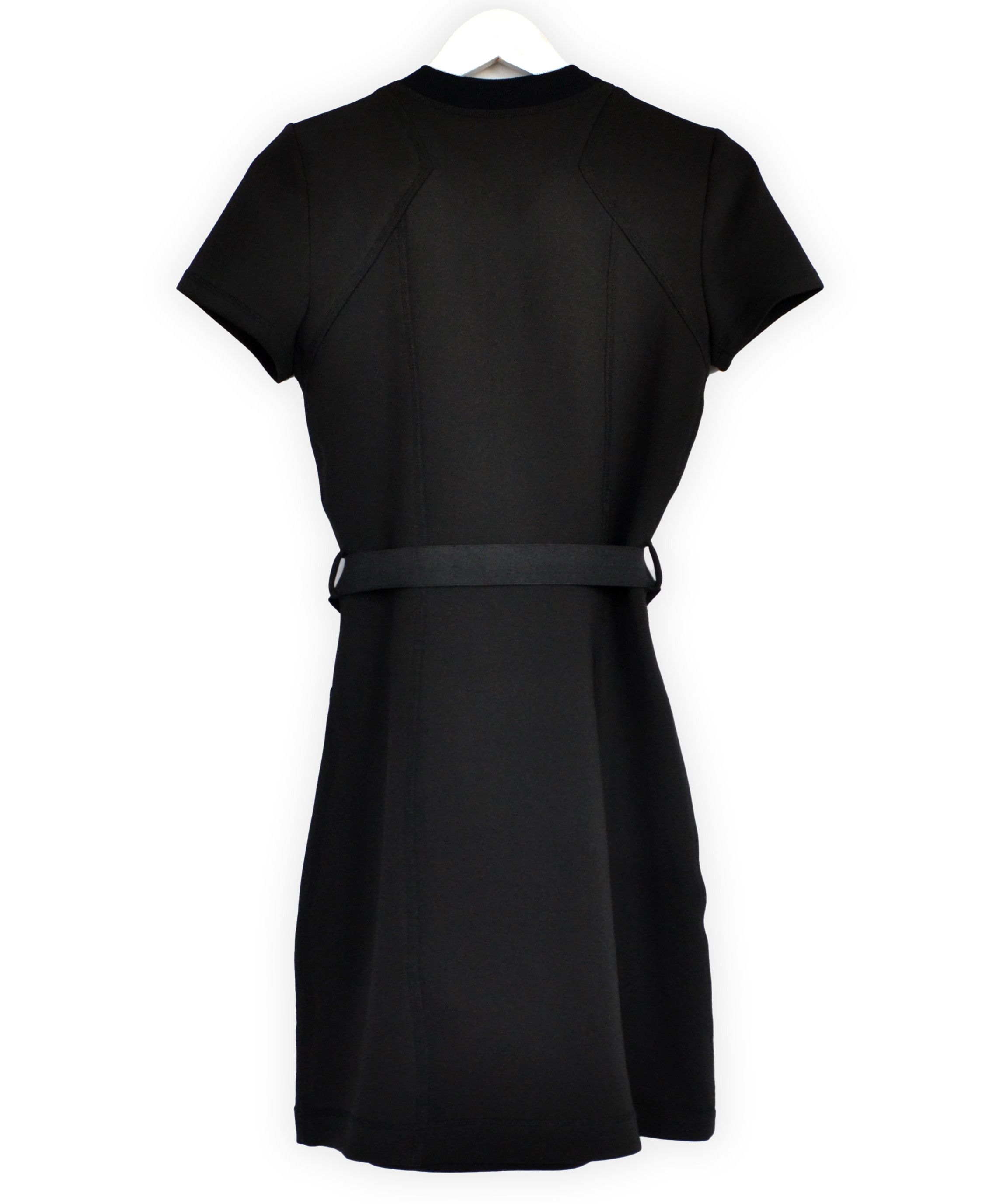 Gucci GUCCI Dress Neoprene Belt Logo Zip Womens 2009 Black S Size S / US 4 / IT 40 - 8 Thumbnail
