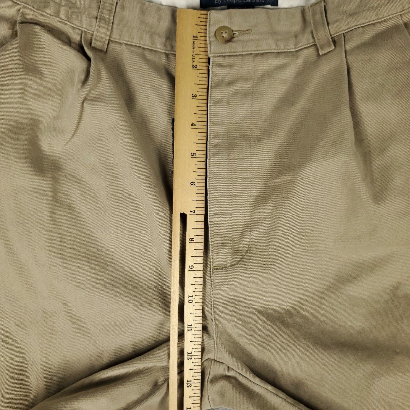 Ralph Lauren Ralph Lauren Chino Pants Mens 36x31 Beige Pleated Straight Leg Casual Workwear Size US 36 / EU 52 - 6 Thumbnail