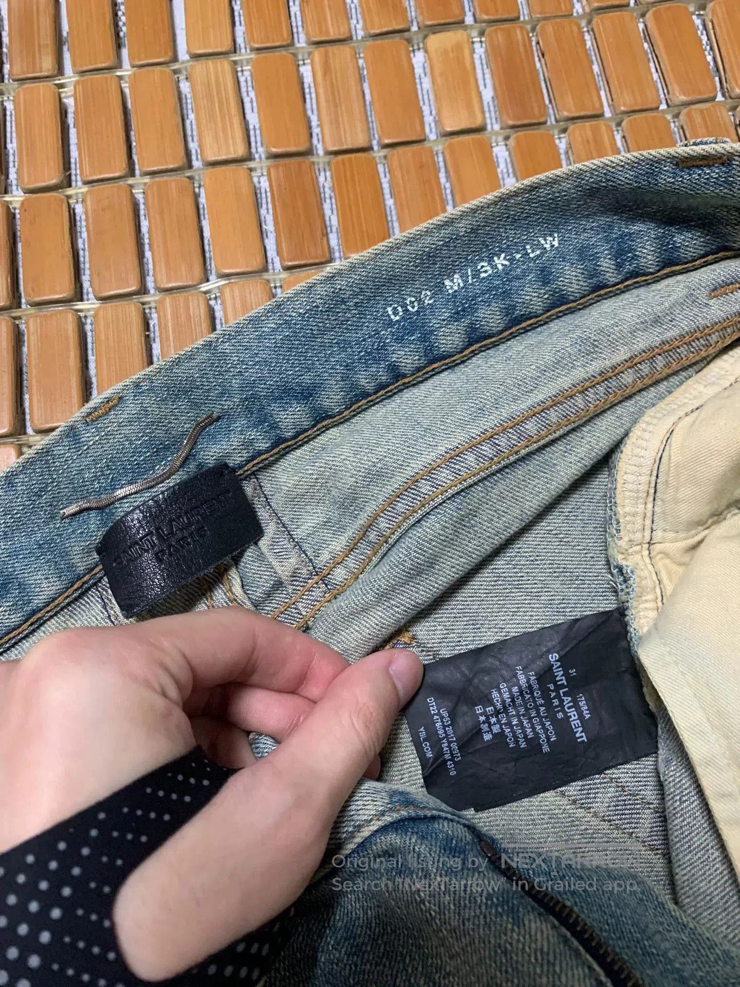 Saint Laurent Paris Saint Laurent SLP Washed Distressed Jeans. Size US 31 - 3 Thumbnail
