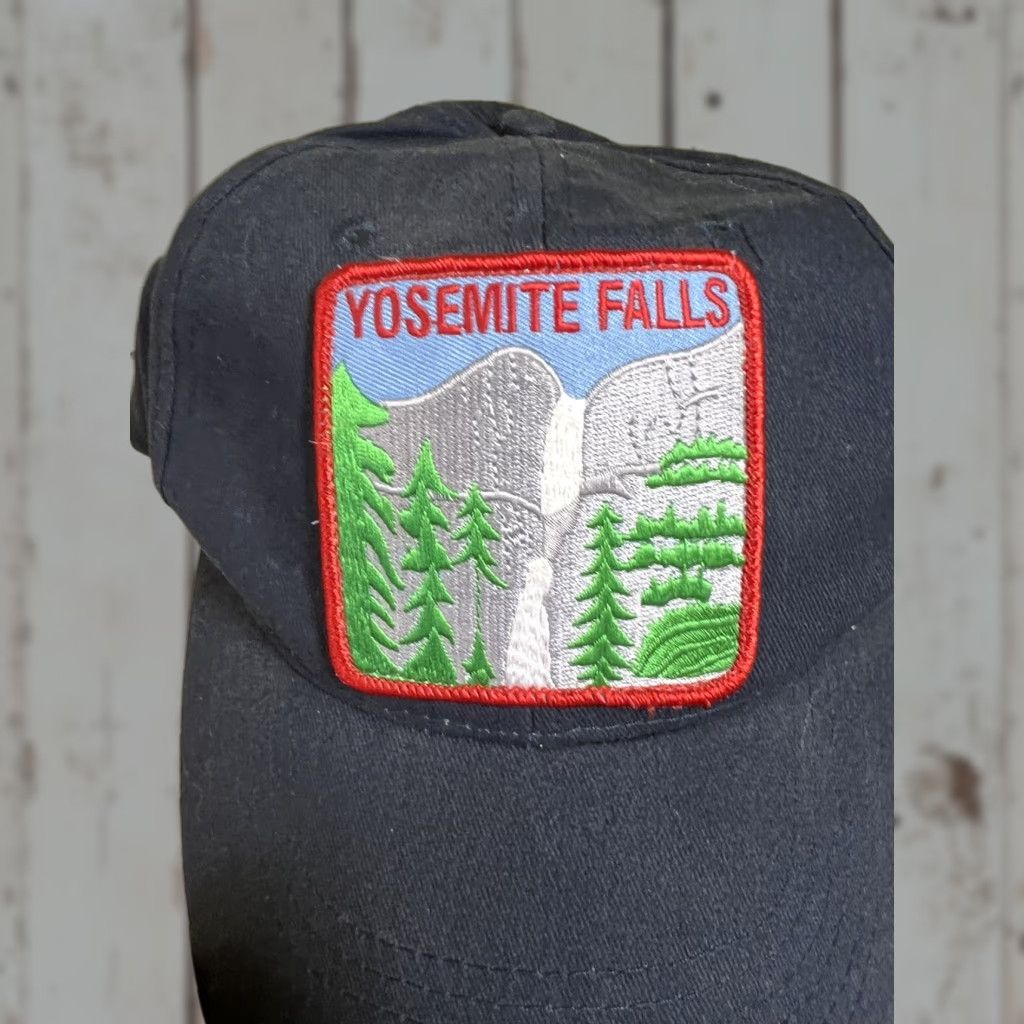 Vintage OTTO Yosemite Falls National Park Baseball Cap OS Blue Patch Adjustable Snapback Unisex Adults Hat Size US M / EU 48-50 / 2 - 1 Thumbnail