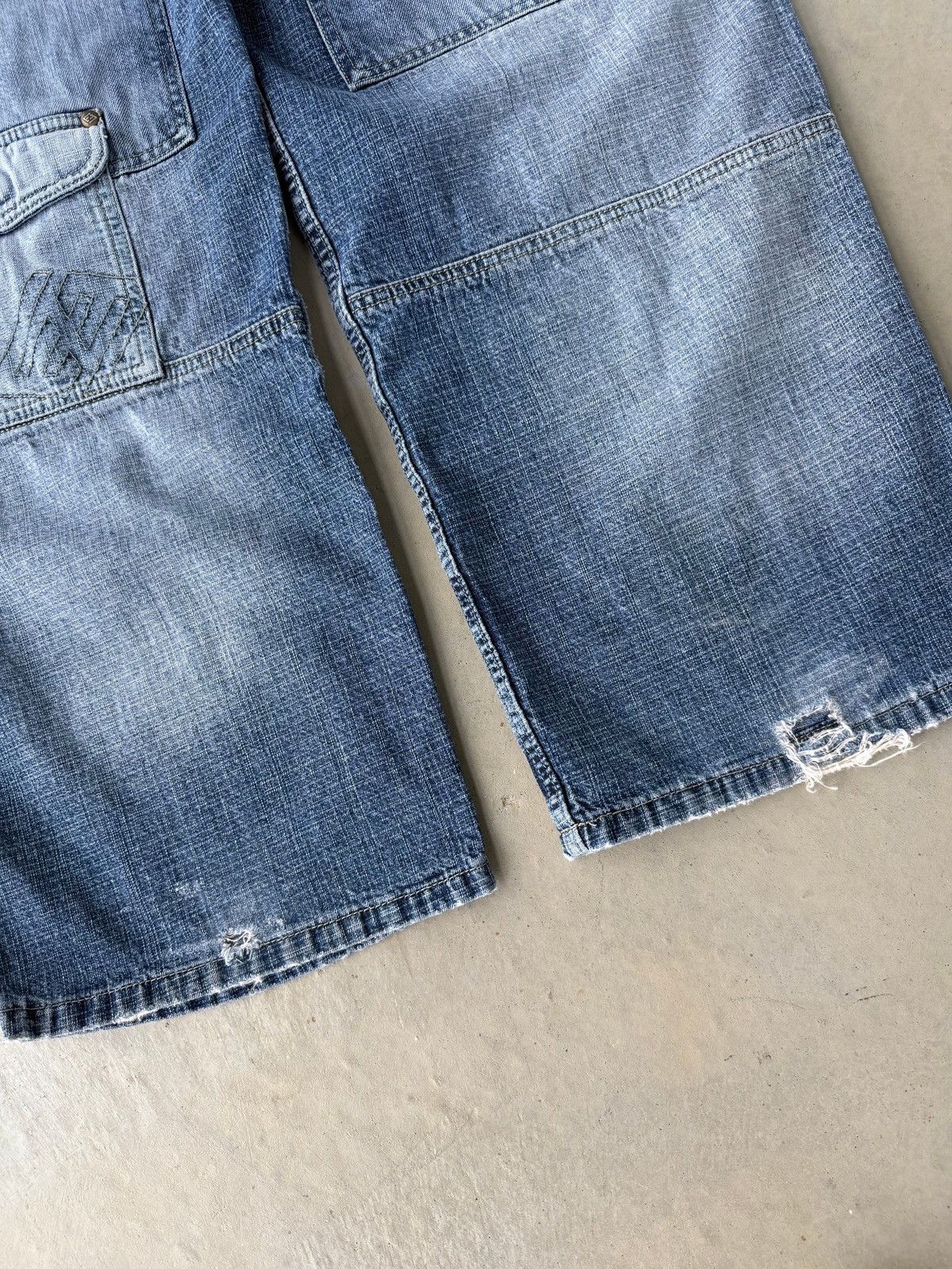 Enyce Vintage Y2K Enyce Multi pocket Baggy Denim Pants Size US 38 / EU 54 - 6 Thumbnail