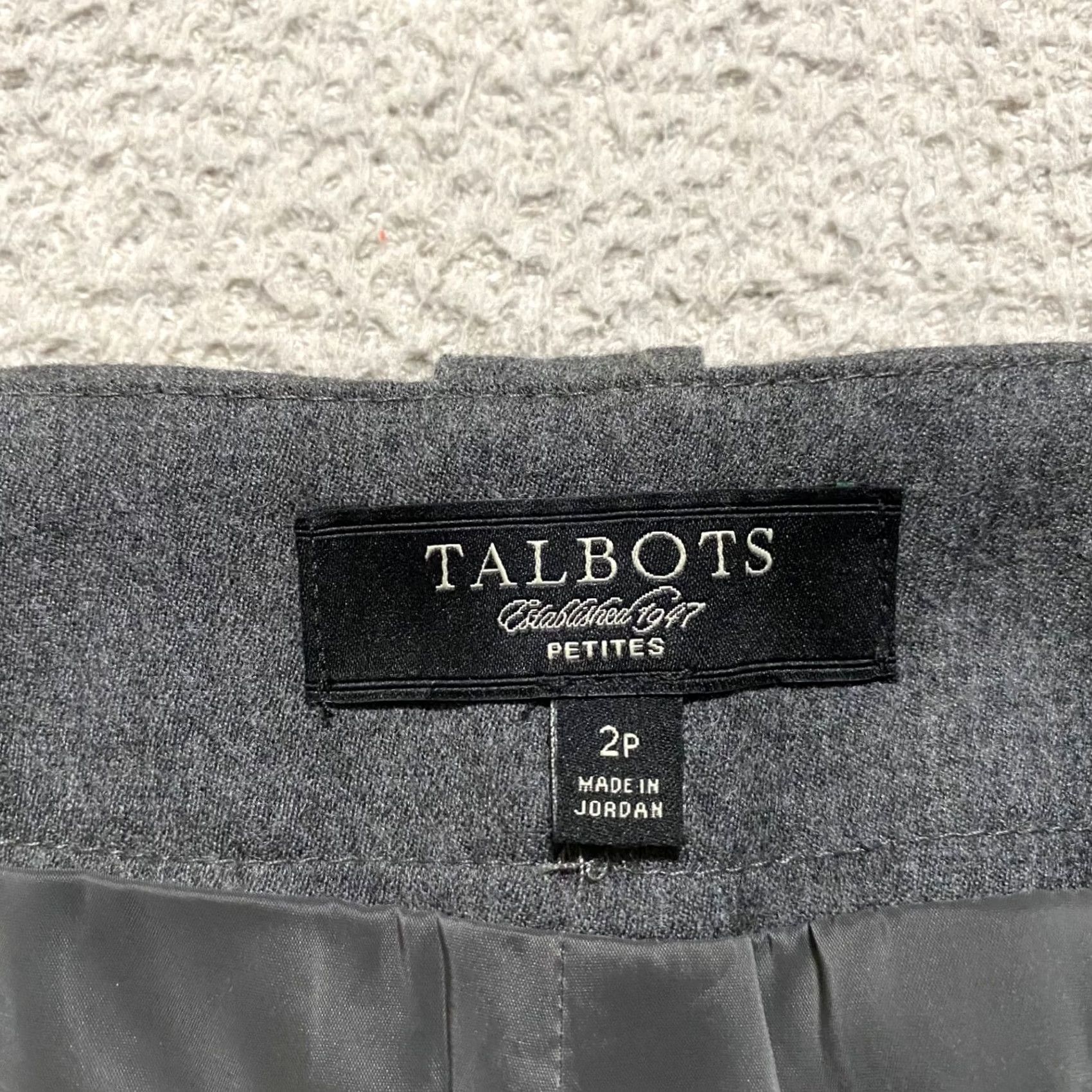 Talbots Talbots Womens 2P Dress Pants Solid Gray Signature Straight Lined Cargo Business Size 26" / US 2 / IT 38 - 3 Thumbnail