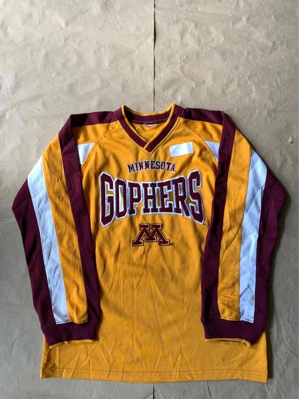 NHL Minnesota Gophers Red Yellow V Neck hockey jersey small Size US 30 / EU 46 - 1 Thumbnail