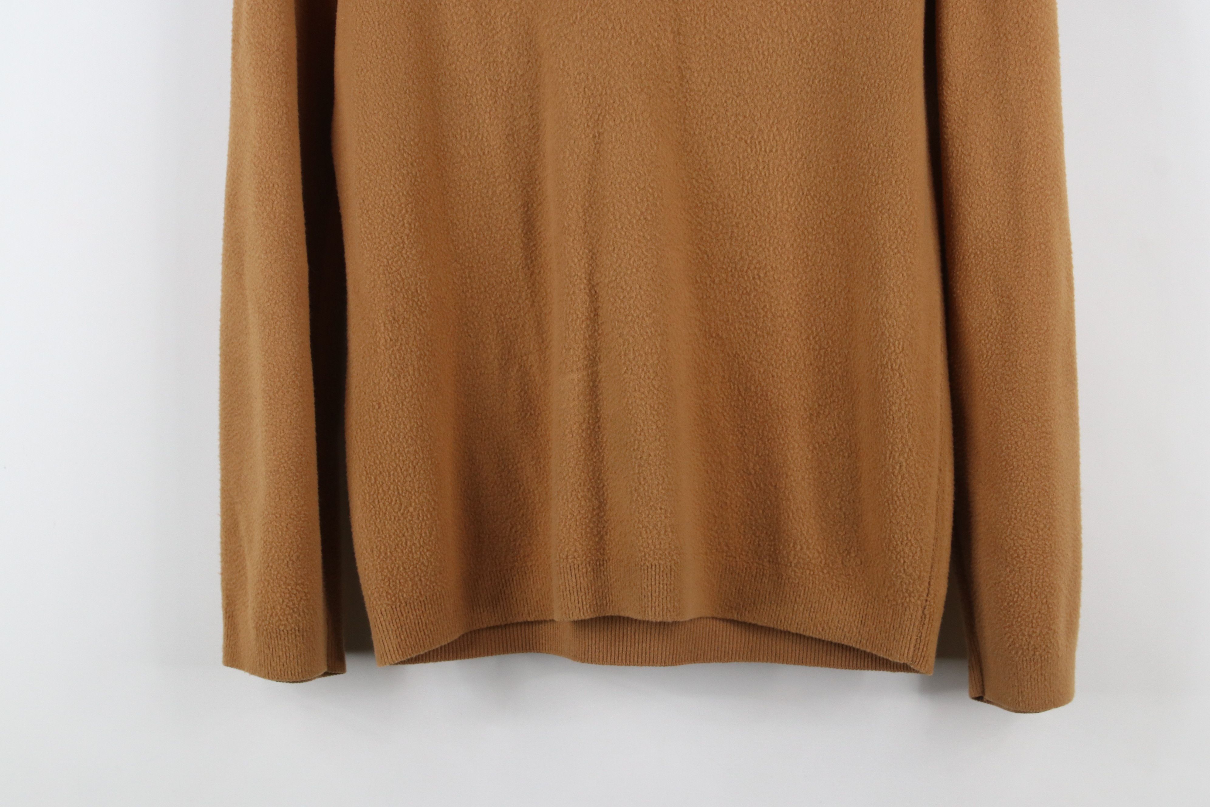 Vintage Vintage 70s Streetwear Blank Velour Fleece Sweater Brown Size S / US 4 / IT 40 - 3 Thumbnail