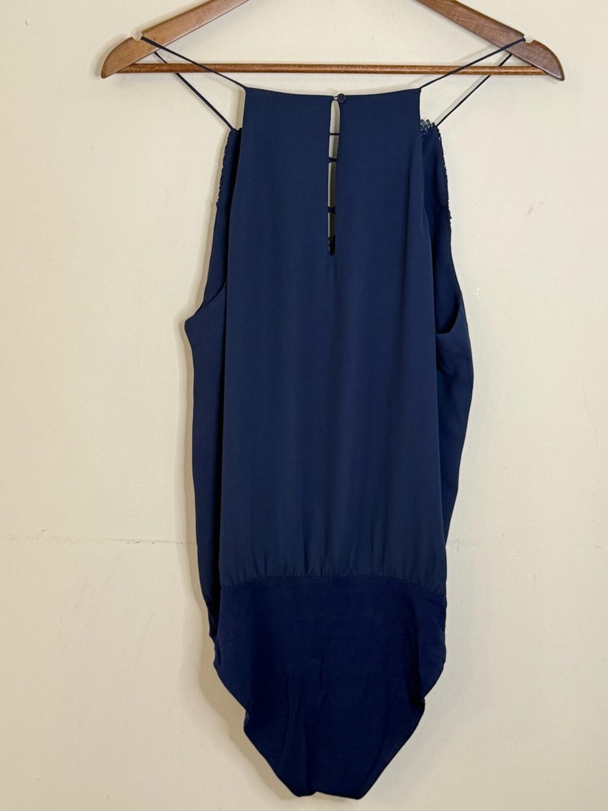 Lil Wayne Wayf blue lace strappy body suit snap closure SZ LG Size L / US 10 / IT 46 - 2 Thumbnail