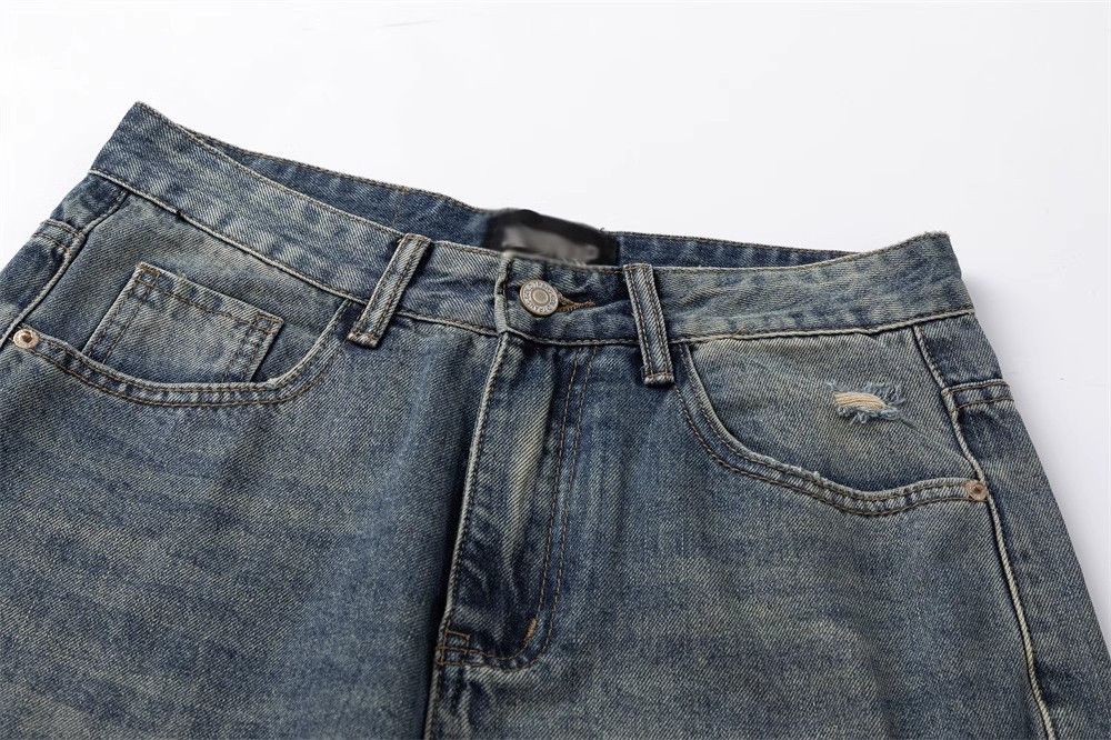 Japanese Brand × Jean American men's straight-leg distressed washed denim trousers Size US 32 / EU 48 - 3 Thumbnail
